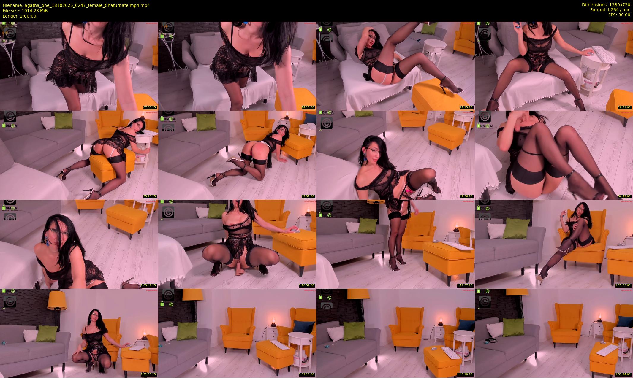 agatha_one — 120 minute Chaturbate female cam show recording, 720p, Oct 18, 2025