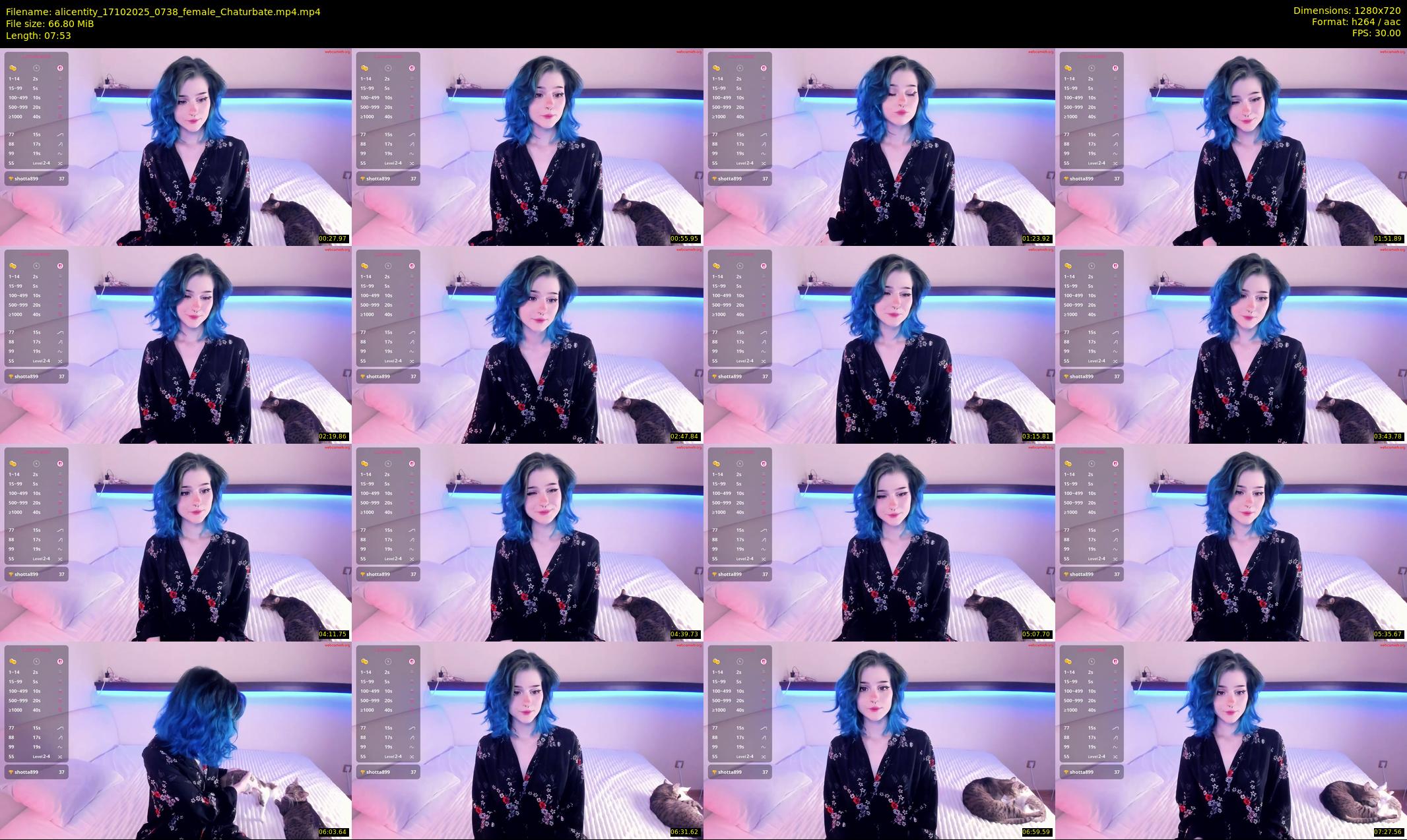 alicentity — 8 minute Chaturbate female cam show recording, 720p, Oct 17, 2025