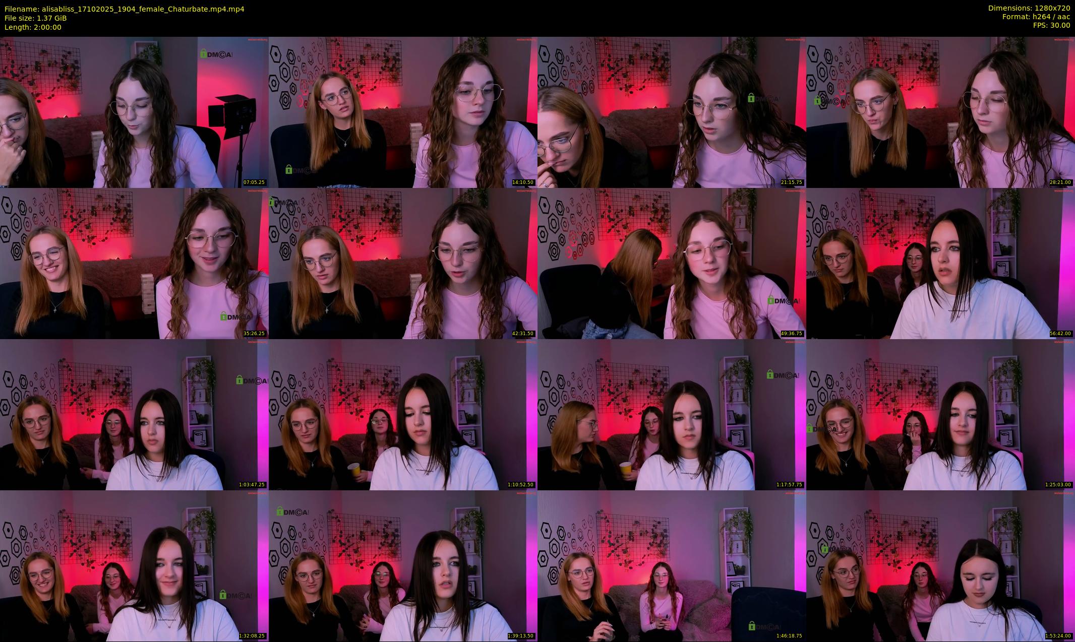 alisabliss — 120 minute Chaturbate female cam show recording, 720p, Oct 17, 2025