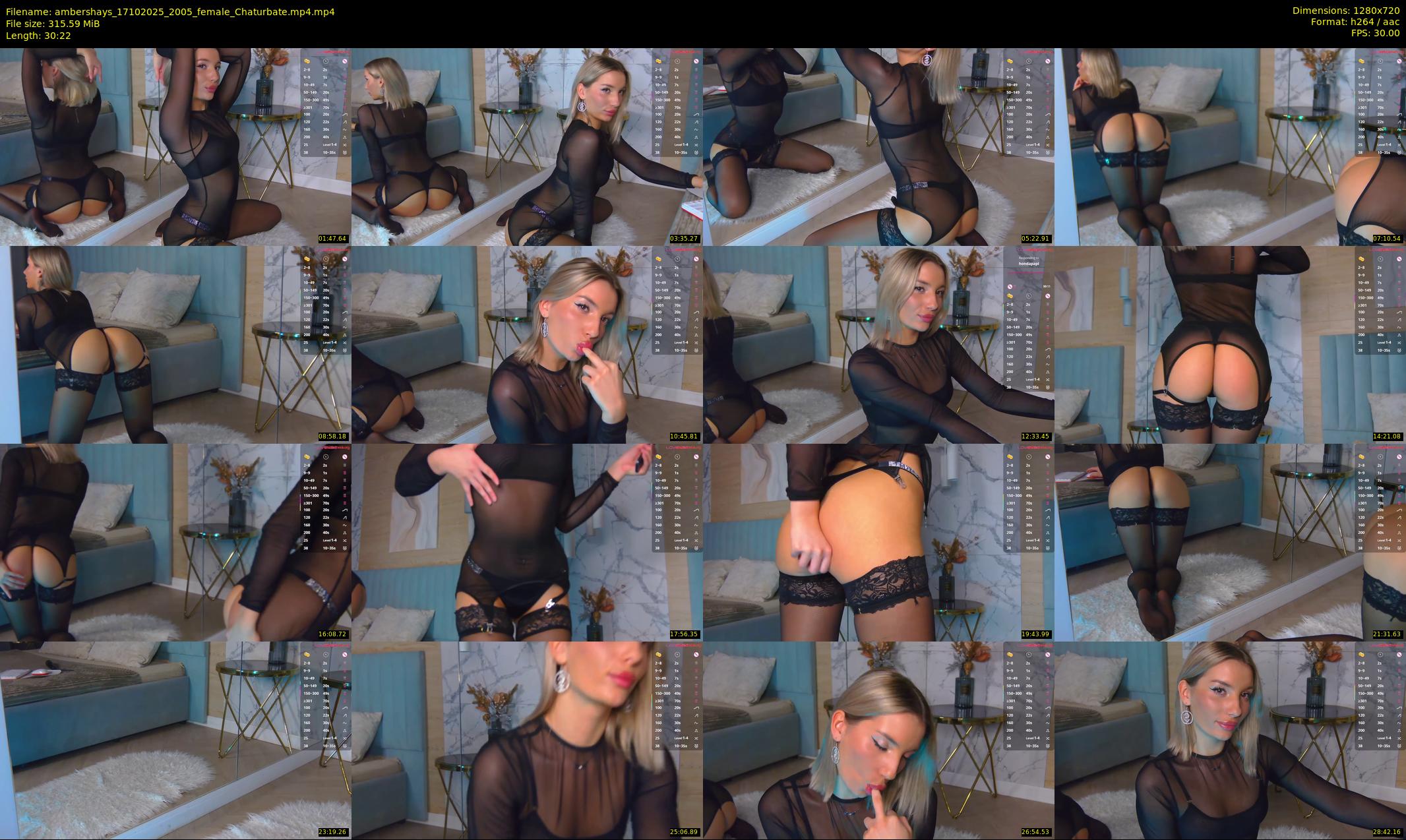 ambershays — 31 minute Chaturbate female cam show recording, 720p, Oct 17, 2025