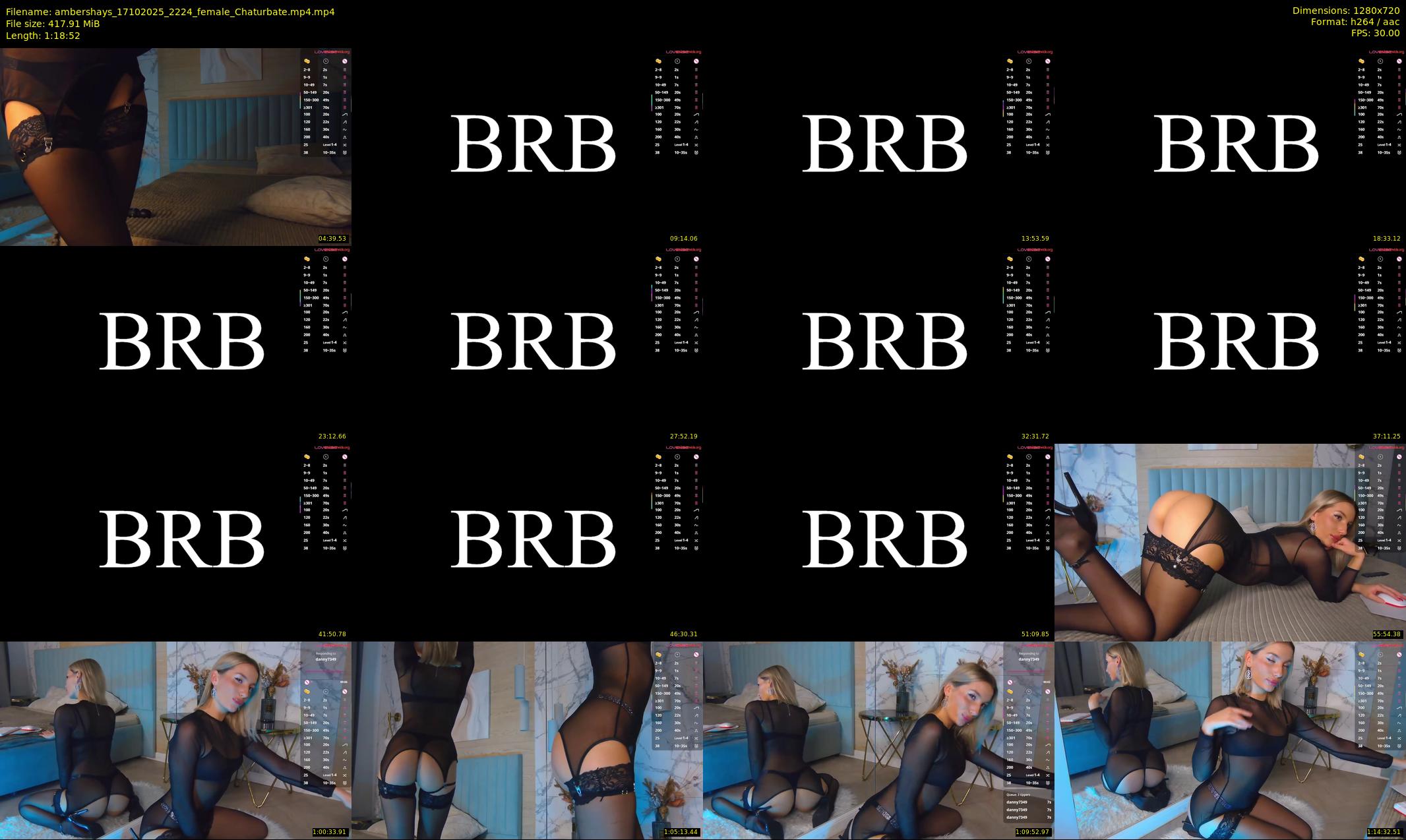 ambershays — 79 minute Chaturbate female cam show recording, 720p, Oct 17, 2025