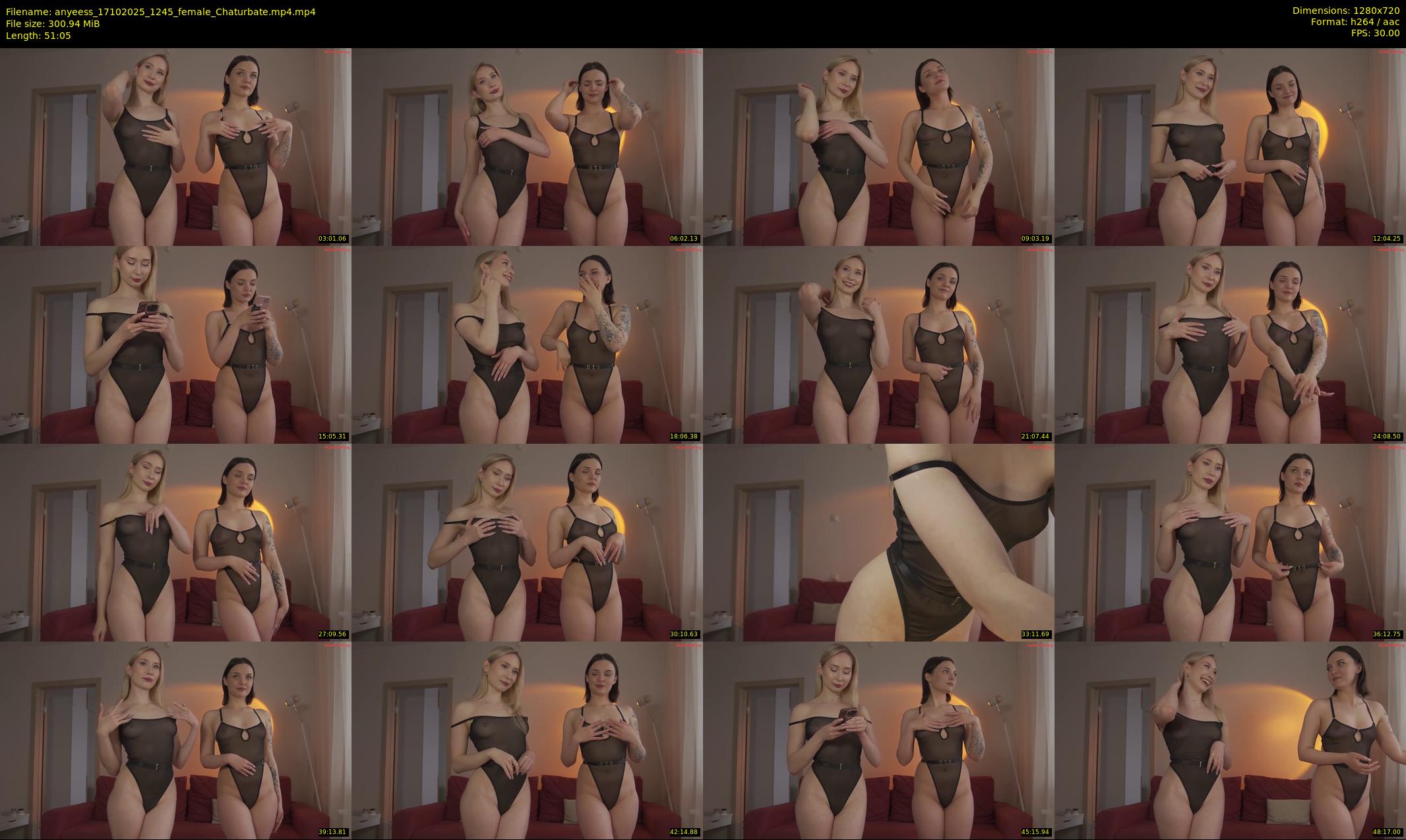 anyeess — 52 minute Chaturbate female cam show recording, 720p, Oct 17, 2025