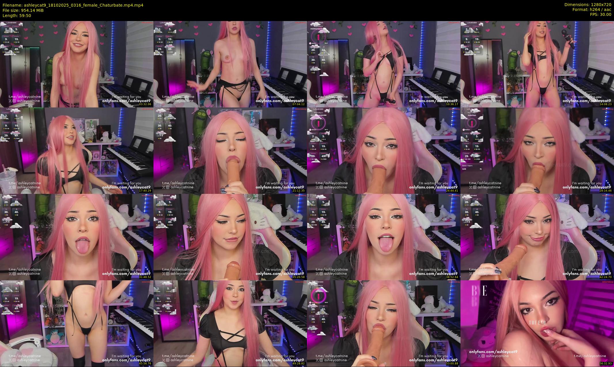 ashleycat9 — 60 minute Chaturbate female cam show recording, 720p, Oct 18, 2025