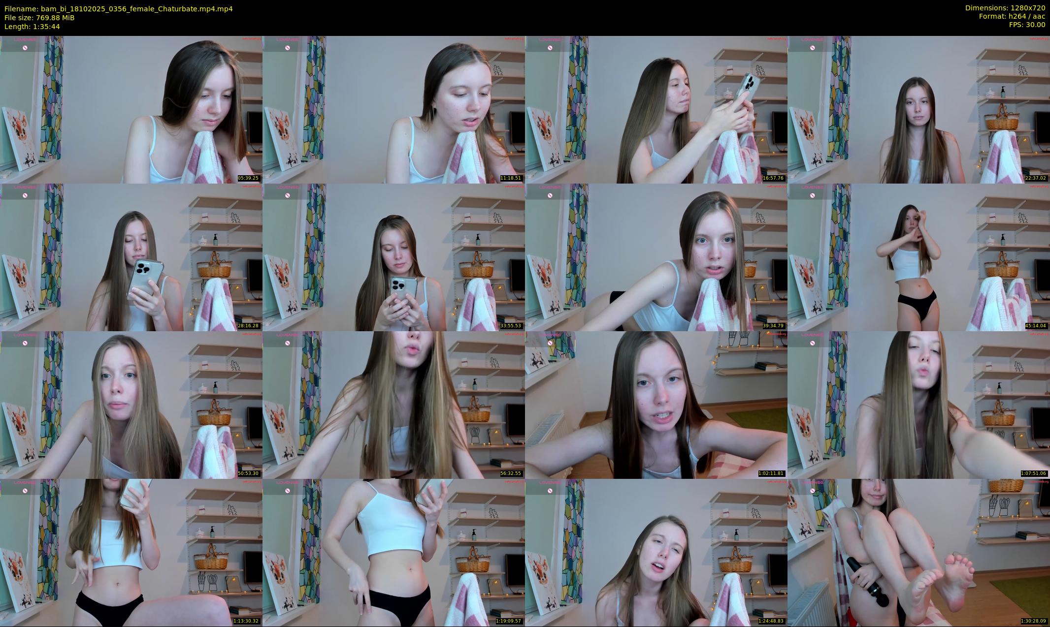 bam_bi — 96 minute Chaturbate female cam show recording, 720p, Oct 18, 2025