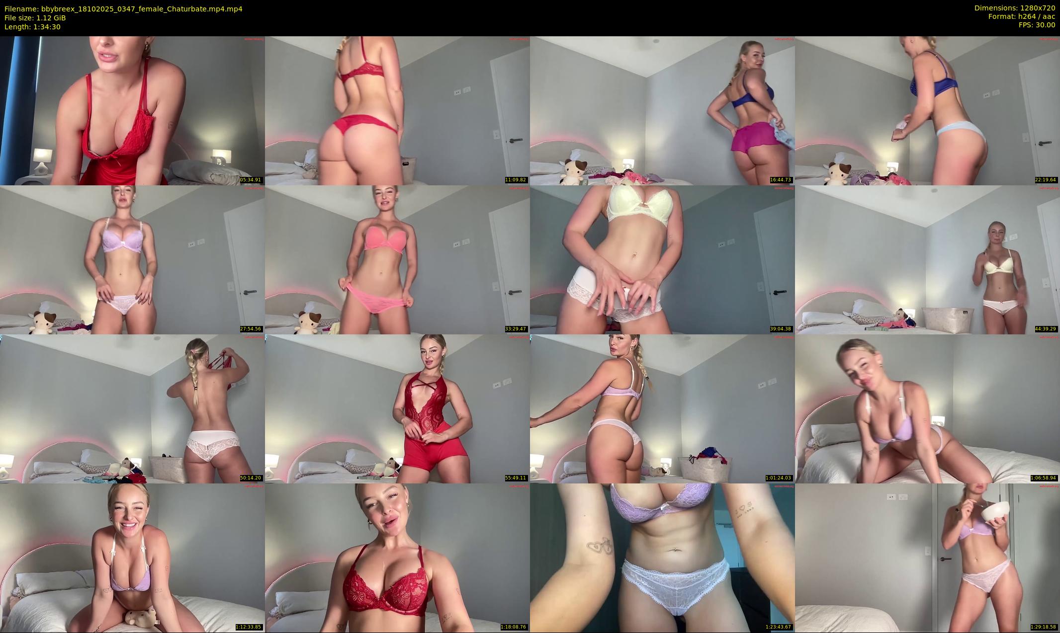 bbybreex — 95 minute Chaturbate female cam show recording, 720p, Oct 18, 2025