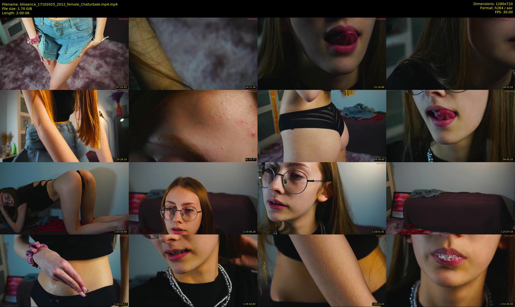 blissence — 121 minute Chaturbate female cam show recording, 720p, Oct 17, 2025
