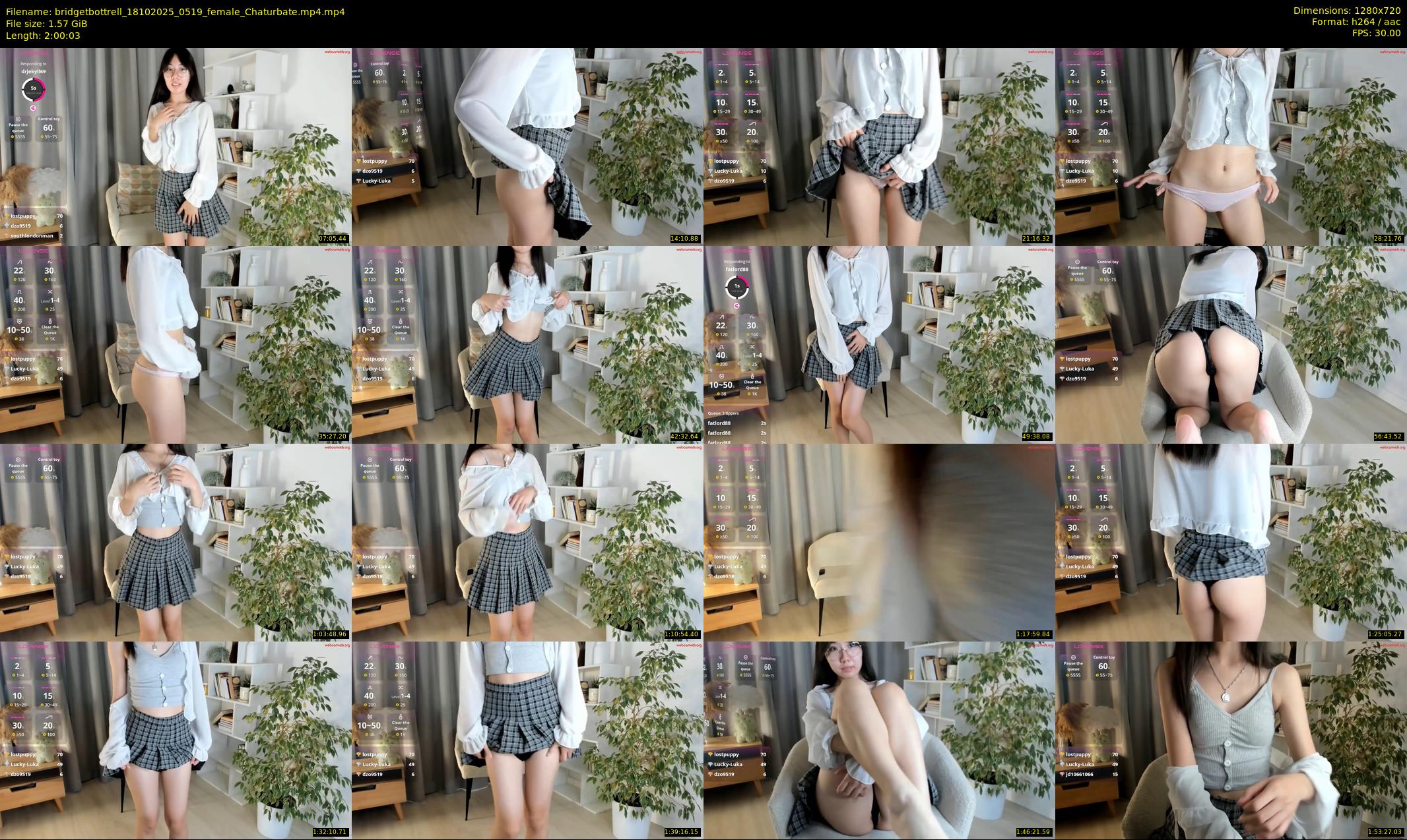 bridgetbottrell — 121 minute Chaturbate female cam show recording, 720p, Oct 18, 2025