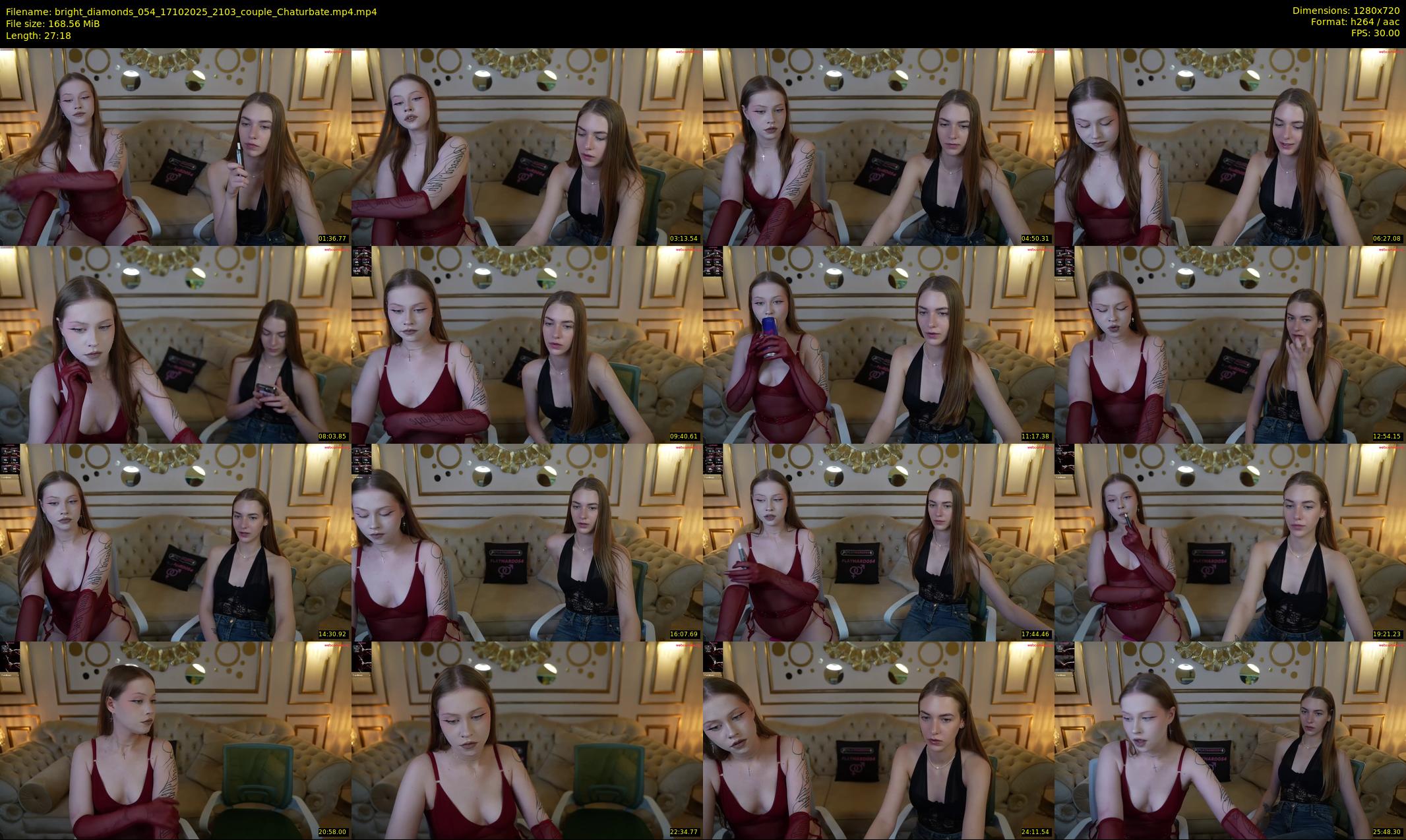 bright_diamonds_054 — 28 minute Chaturbate couple cam show recording, 720p, Oct 17, 2025