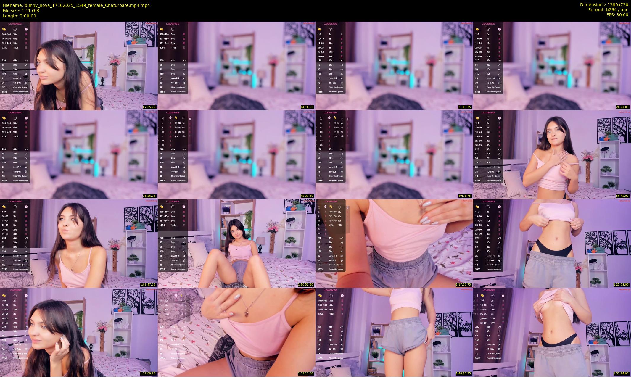 bunny_nova — 120 minute Chaturbate female cam show recording, 720p, Oct 17, 2025