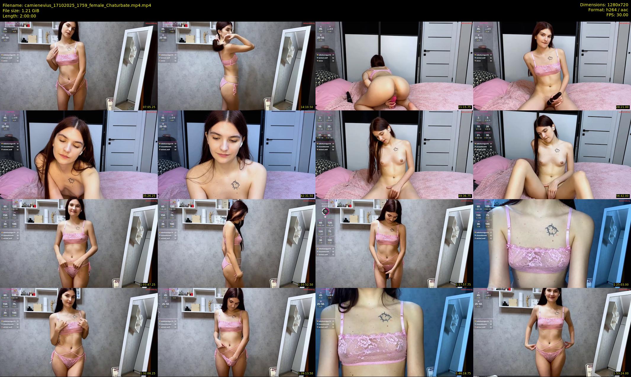 camienevius — 120 minute Chaturbate female cam show recording, 720p, Oct 17, 2025