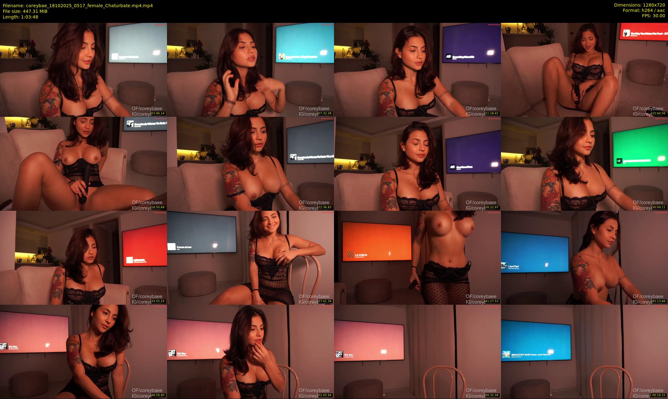 coreybae — 64 minute Chaturbate female cam show recording, 720p, Oct 18, 2025