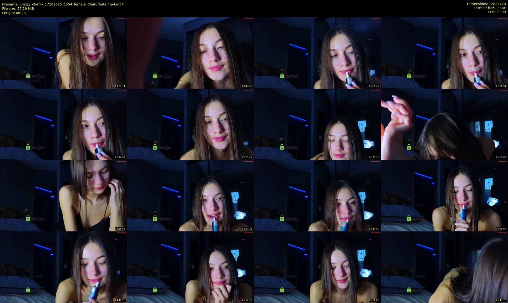crazzy_cherry — 7 minute Chaturbate female cam show recording, 720p, Oct 17, 2025
