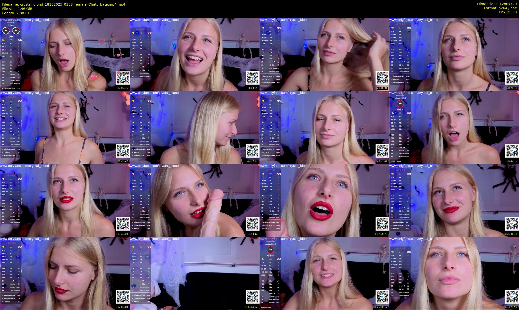 crystal_blond — 121 minute Chaturbate female cam show recording, 720p, Oct 18, 2025