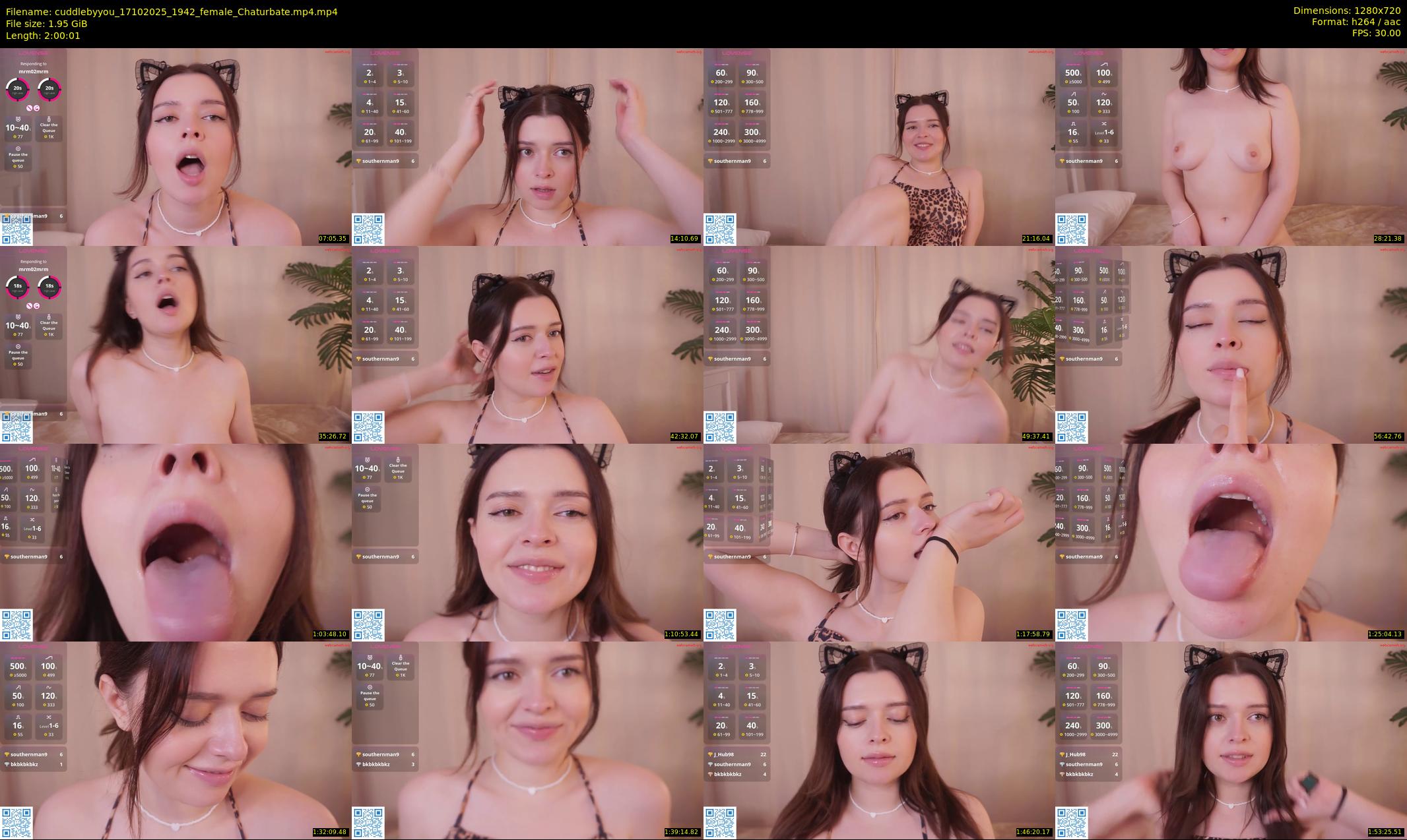 cuddlebyyou — 121 minute Chaturbate female cam show recording, 720p, Oct 17, 2025