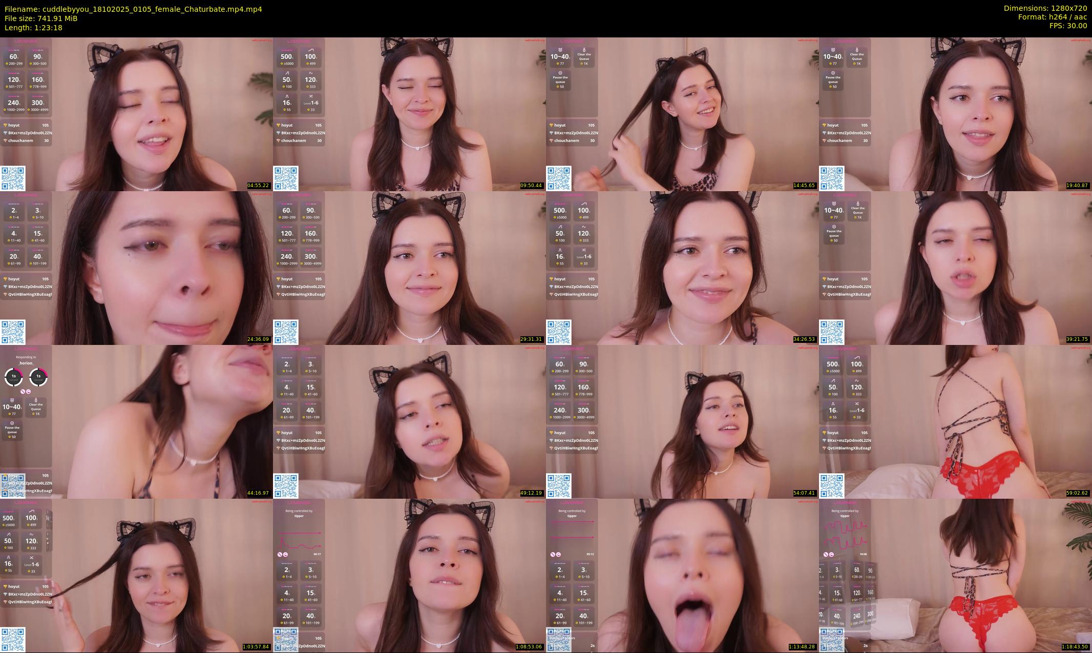 cuddlebyyou — 84 minute Chaturbate female cam show recording, 720p, Oct 18, 2025
