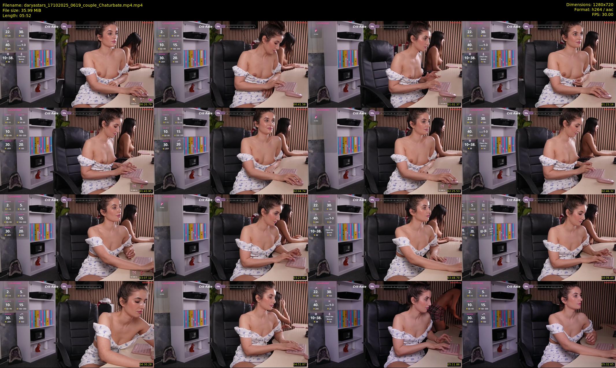 daryastars — 6 minute Chaturbate couple cam show recording, 720p, Oct 17, 2025