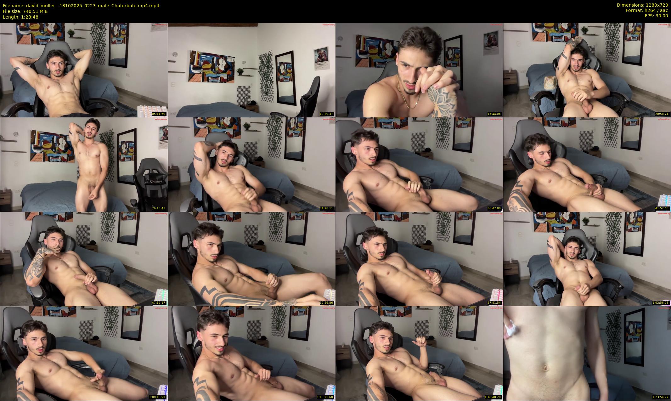 david_muller_ — 89 minute Chaturbate male cam show recording, 720p, Oct 18, 2025