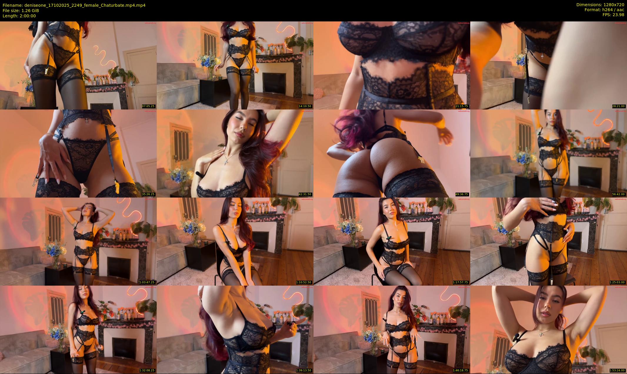 deniseone — 120 minute Chaturbate female cam show recording, 720p, Oct 17, 2025