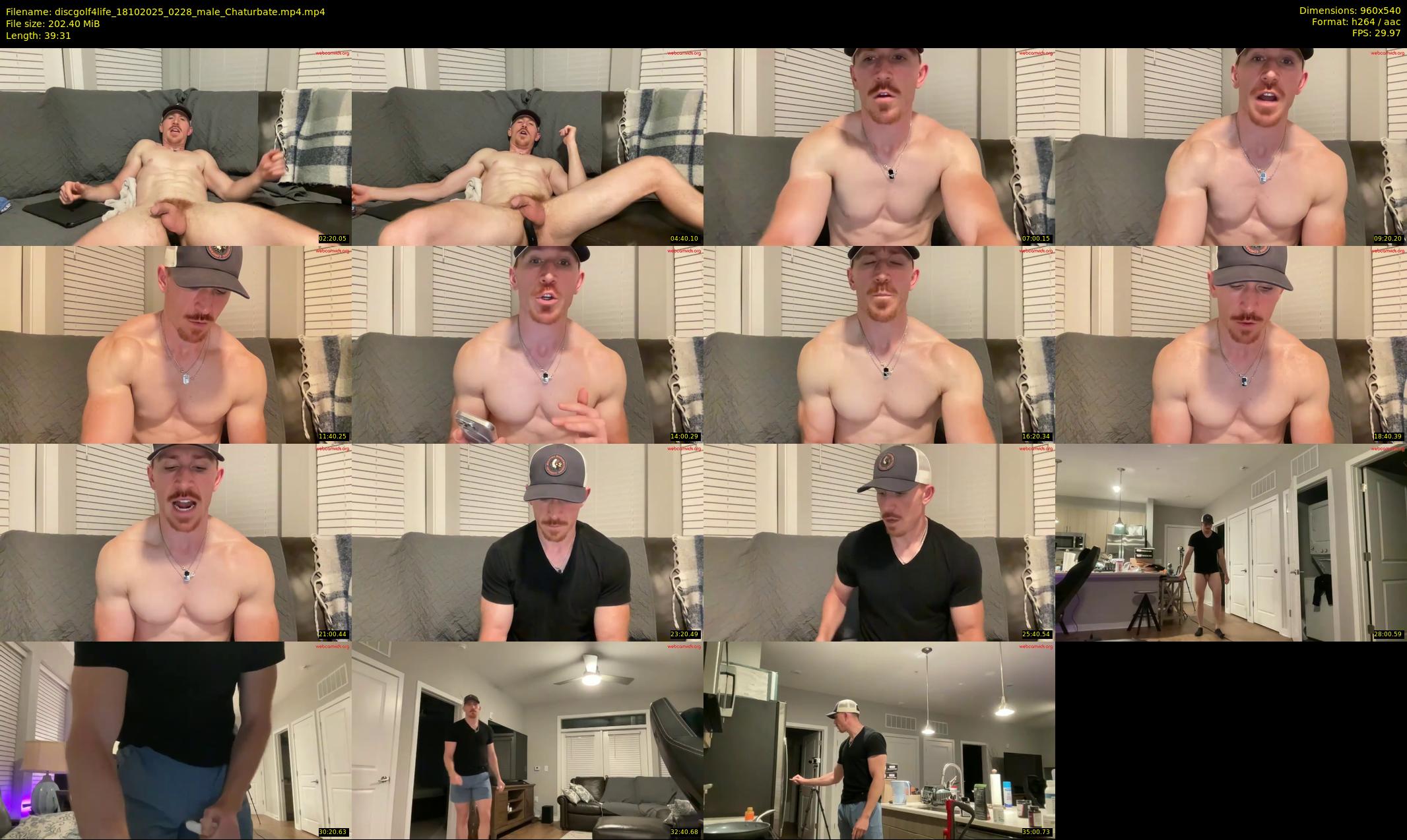 discgolf4life — 40 minute Chaturbate male cam show recording, 480p, Oct 18, 2025