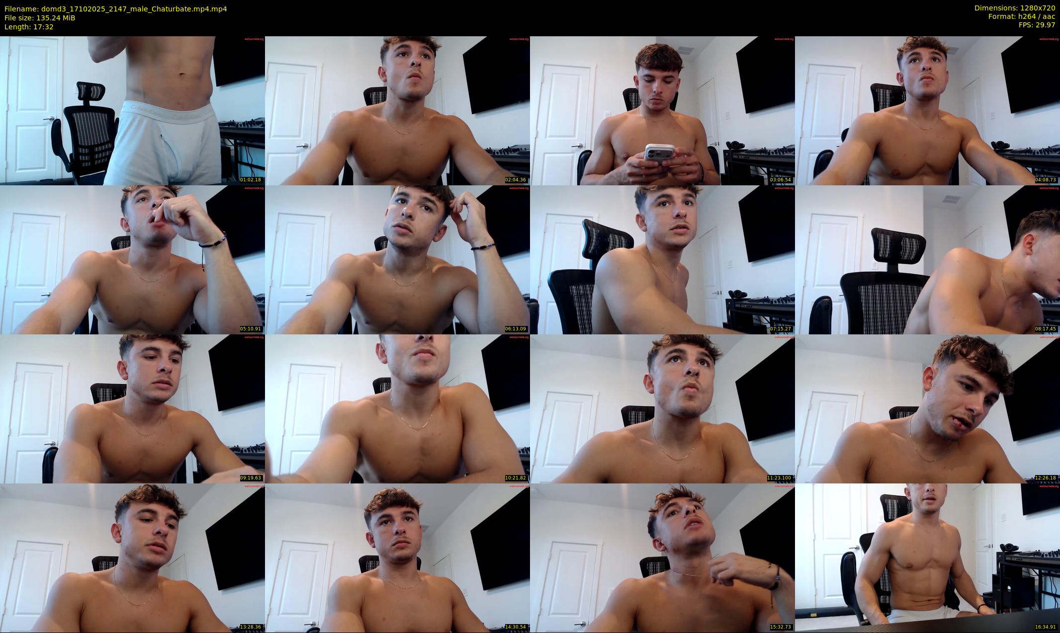 domd3 — 18 minute Chaturbate male cam show recording, 720p, Oct 17, 2025