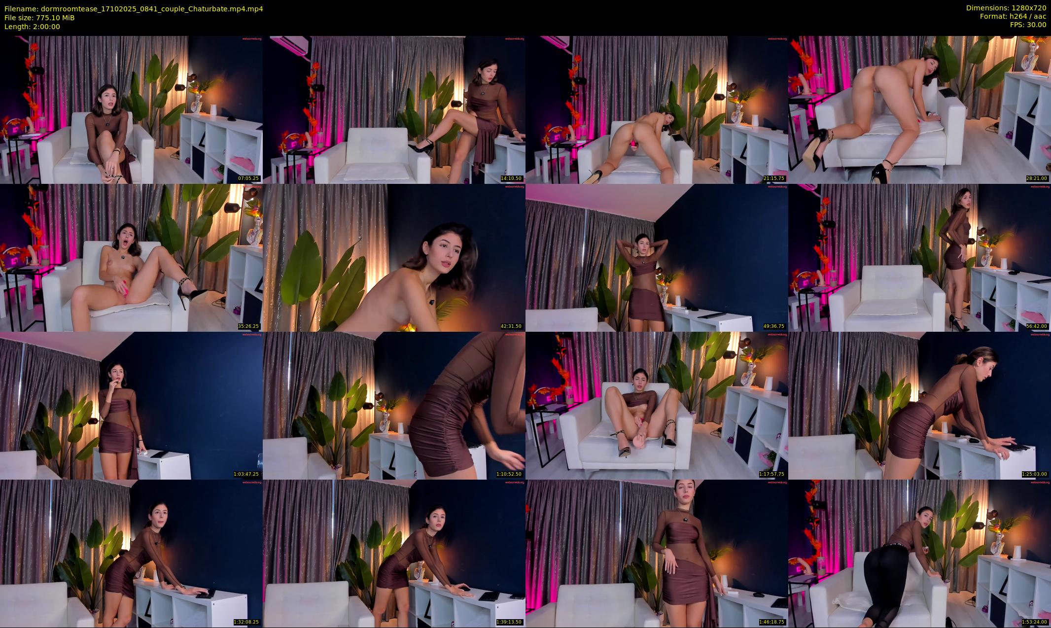 dormroomtease — 120 minute Chaturbate female cam show recording, 720p, Oct 17, 2025
