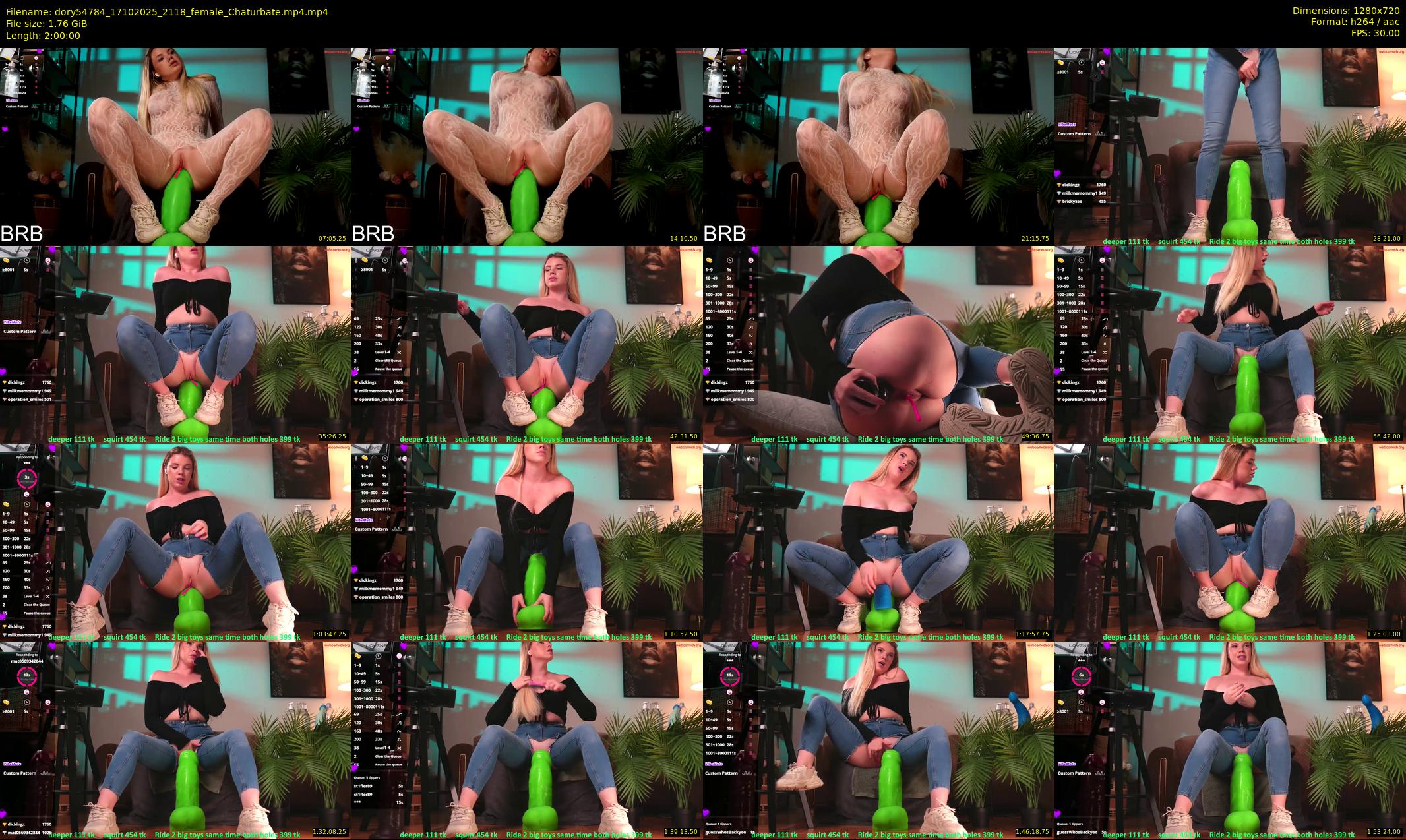 dory54784 — 120 minute Chaturbate female cam show recording, 720p, Oct 17, 2025