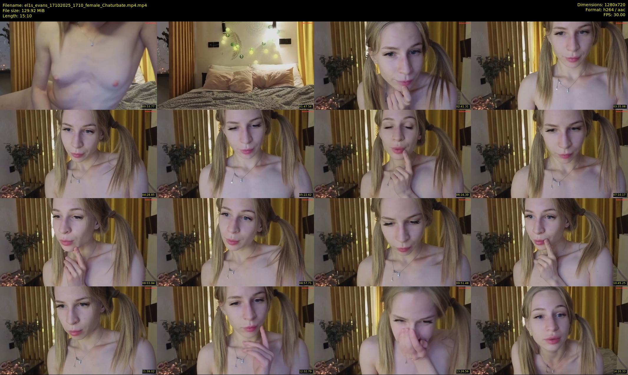 el1s_evans — 16 minute Chaturbate female cam show recording, 720p, Oct 17, 2025