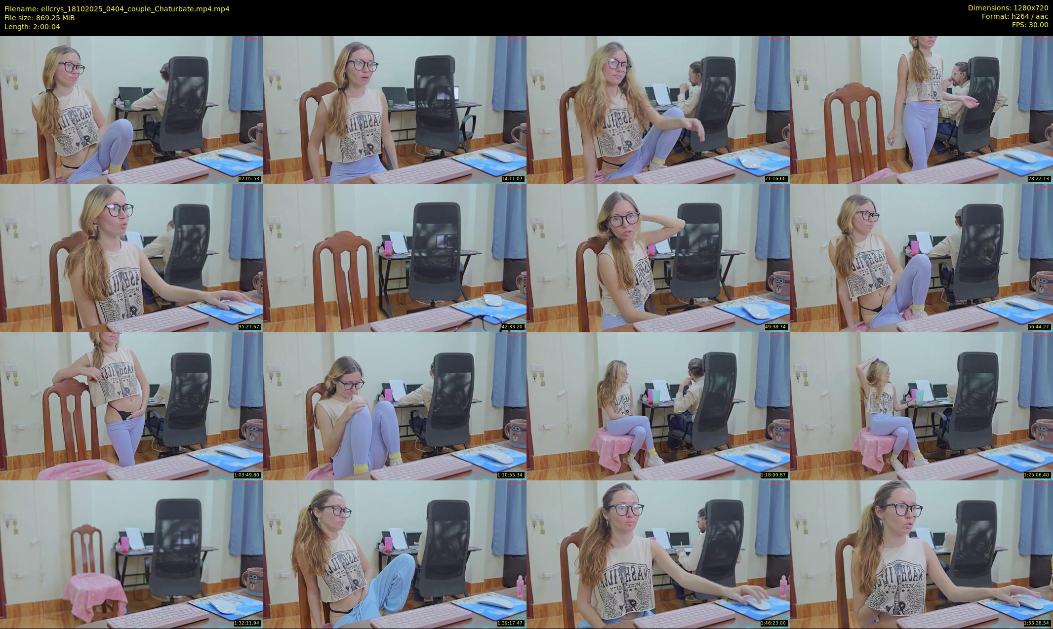 ellcrys — 121 minute Chaturbate couple cam show recording, 720p, Oct 18, 2025