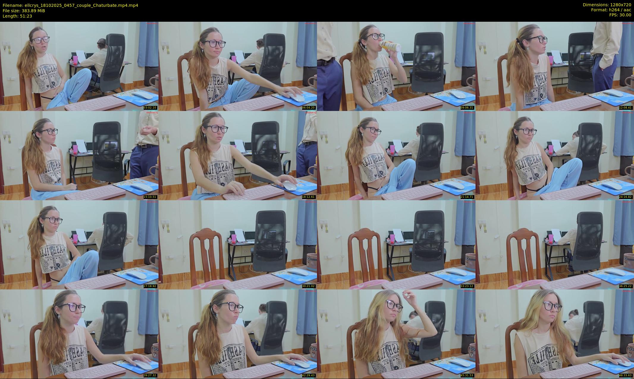 ellcrys — 52 minute Chaturbate couple cam show recording, 720p, Oct 18, 2025