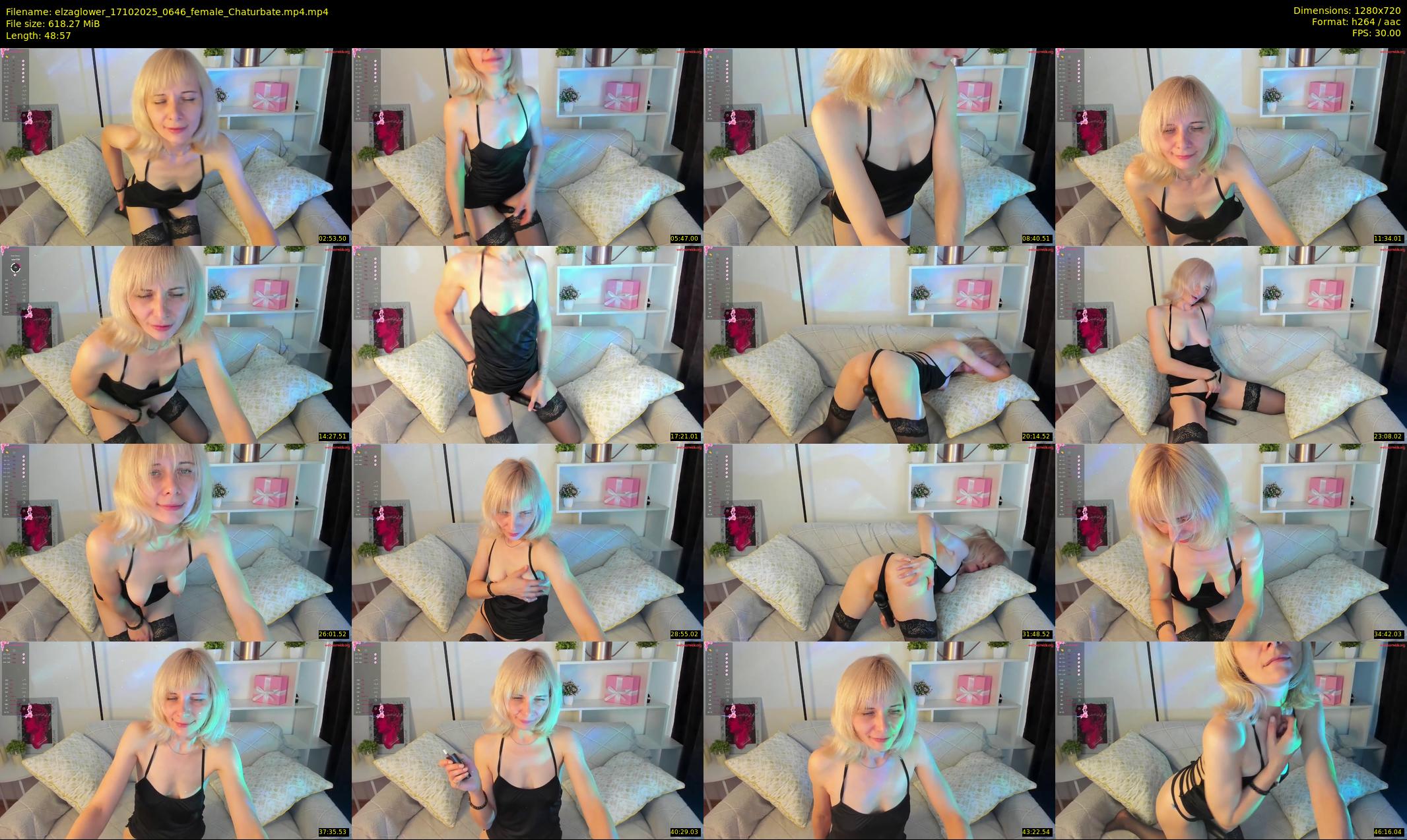 elzaglower — 49 minute Chaturbate female cam show recording, 720p, Oct 17, 2025