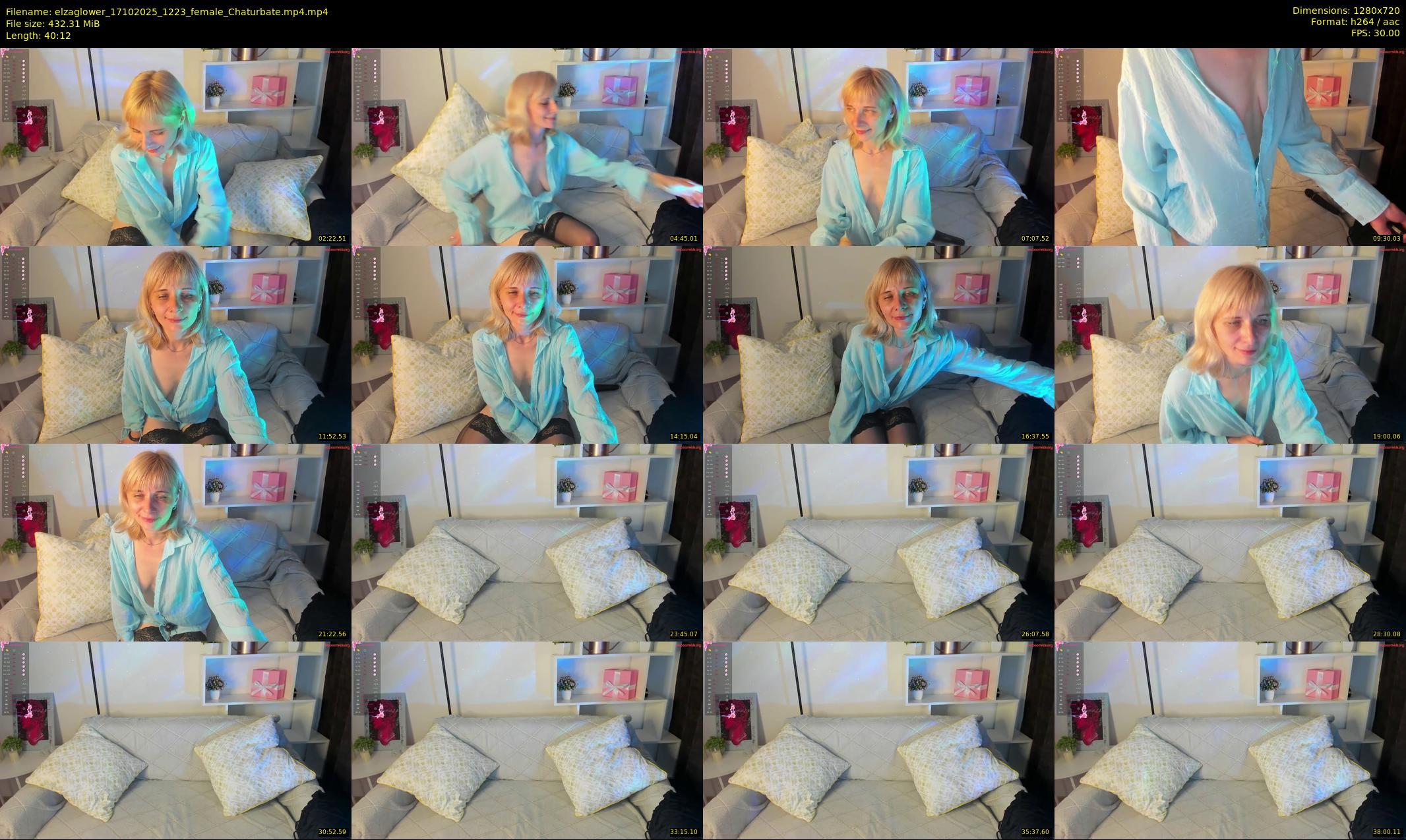 elzaglower — 41 minute Chaturbate female cam show recording, 720p, Oct 17, 2025