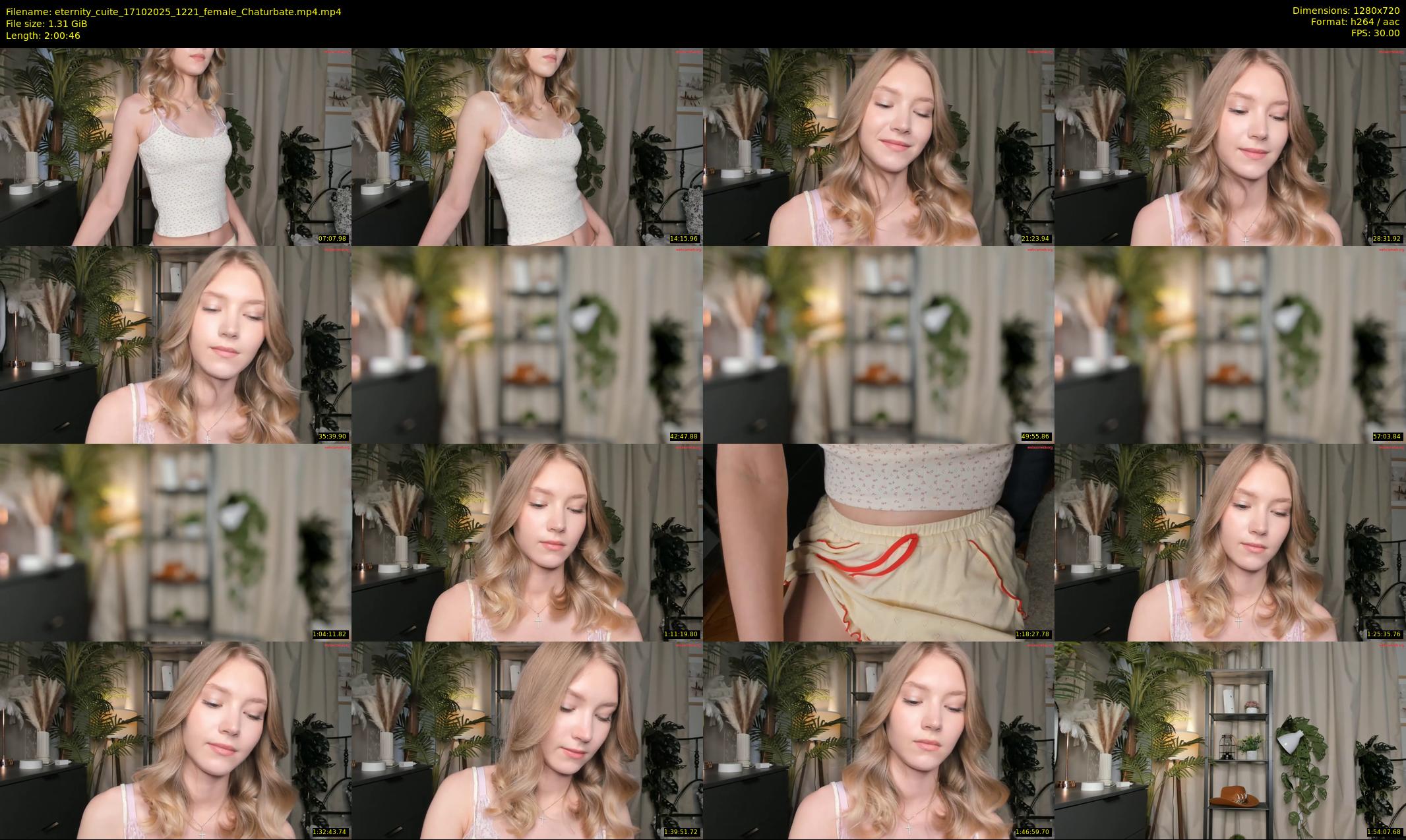 eternity_cuite — 121 minute Chaturbate female cam show recording, 720p, Oct 17, 2025