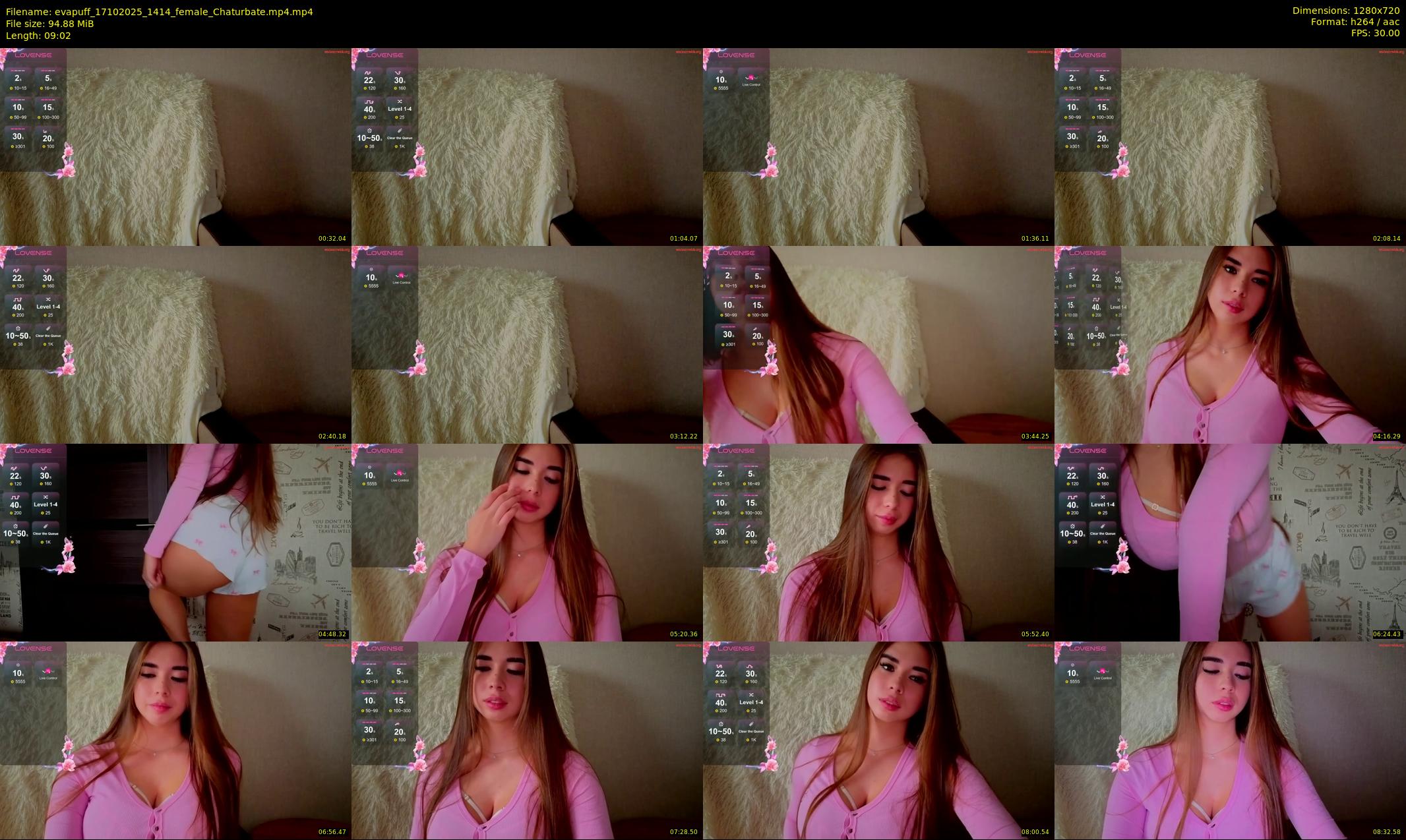 evapuff — 10 minute Chaturbate female cam show recording, 720p, Oct 17, 2025