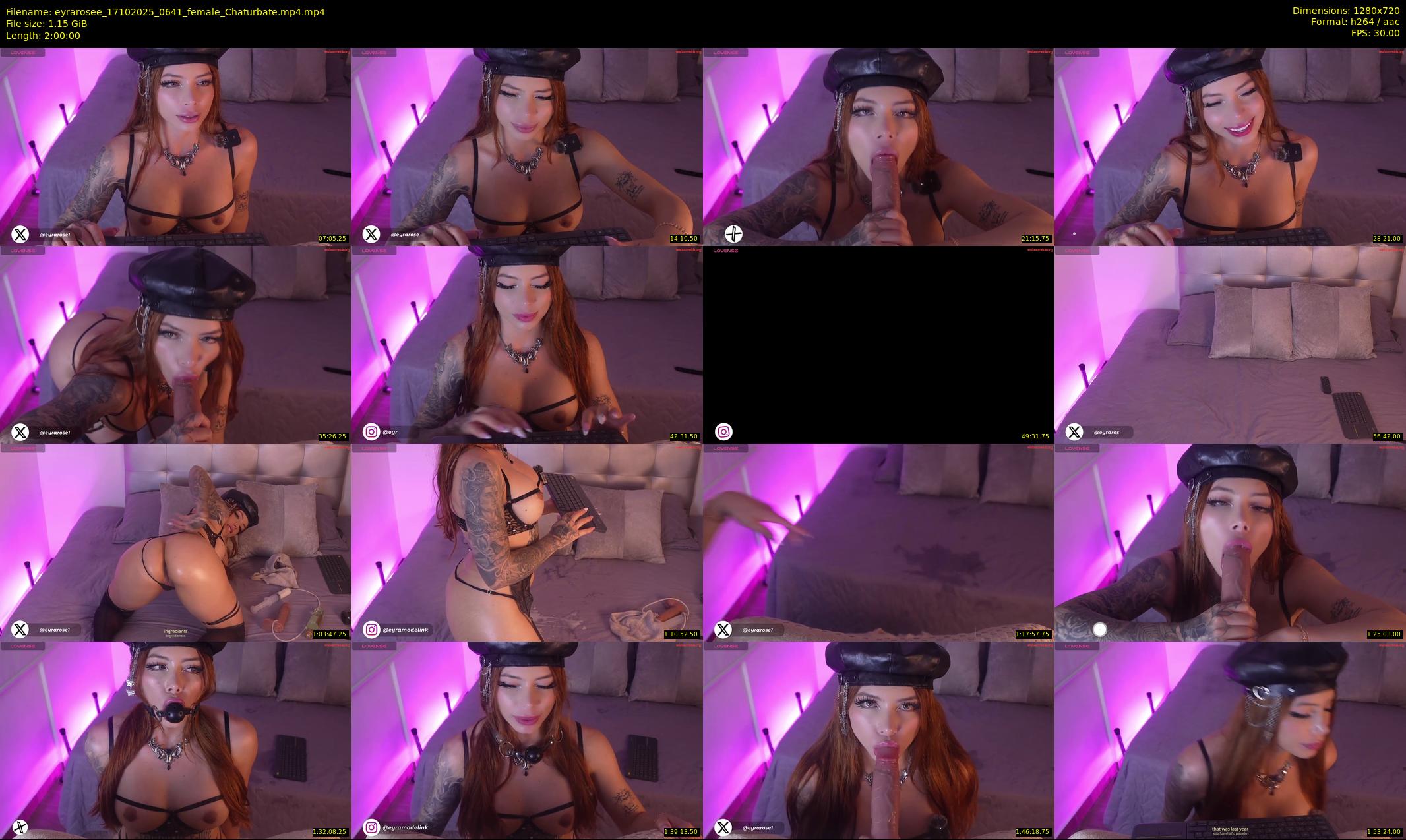eyrarosee — 120 minute Chaturbate female cam show recording, 720p, Oct 17, 2025