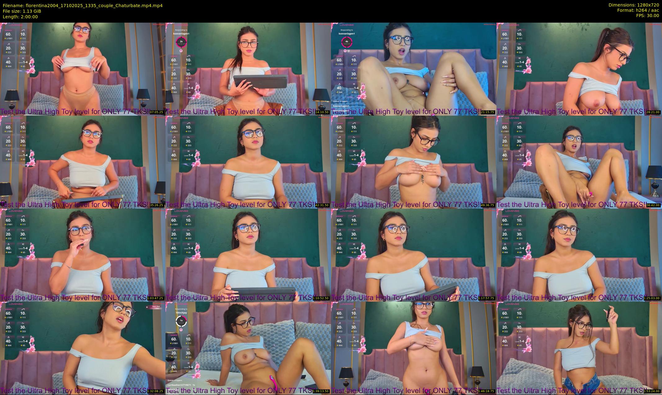 florentina2004 — 120 minute Chaturbate female cam show recording, 720p, Oct 17, 2025