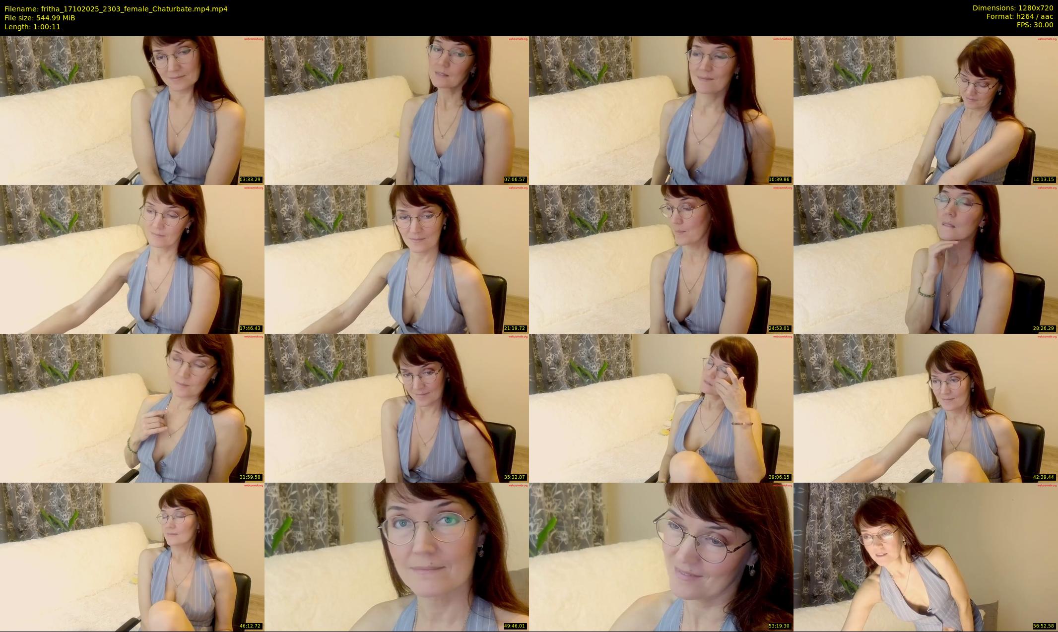 fritha — 61 minute Chaturbate female cam show recording, 720p, Oct 17, 2025