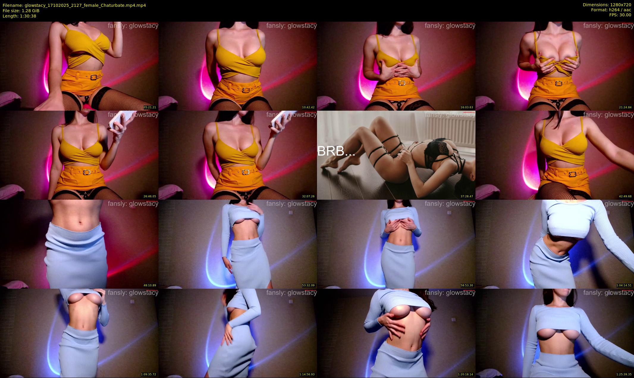 glowstacy — 91 minute Chaturbate female cam show recording, 720p, Oct 17, 2025