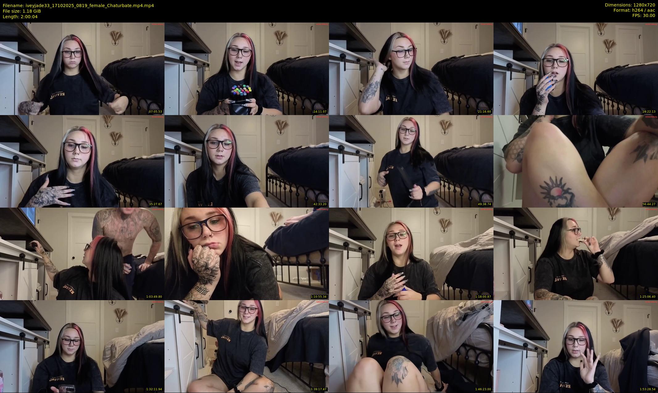 iveyjade33 — 121 minute Chaturbate female cam show recording, 720p, Oct 17, 2025