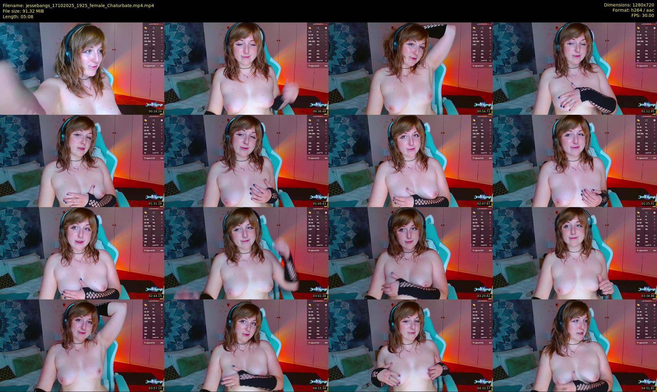 jessebangs — 6 minute Chaturbate female cam show recording, 720p, Oct 17, 2025