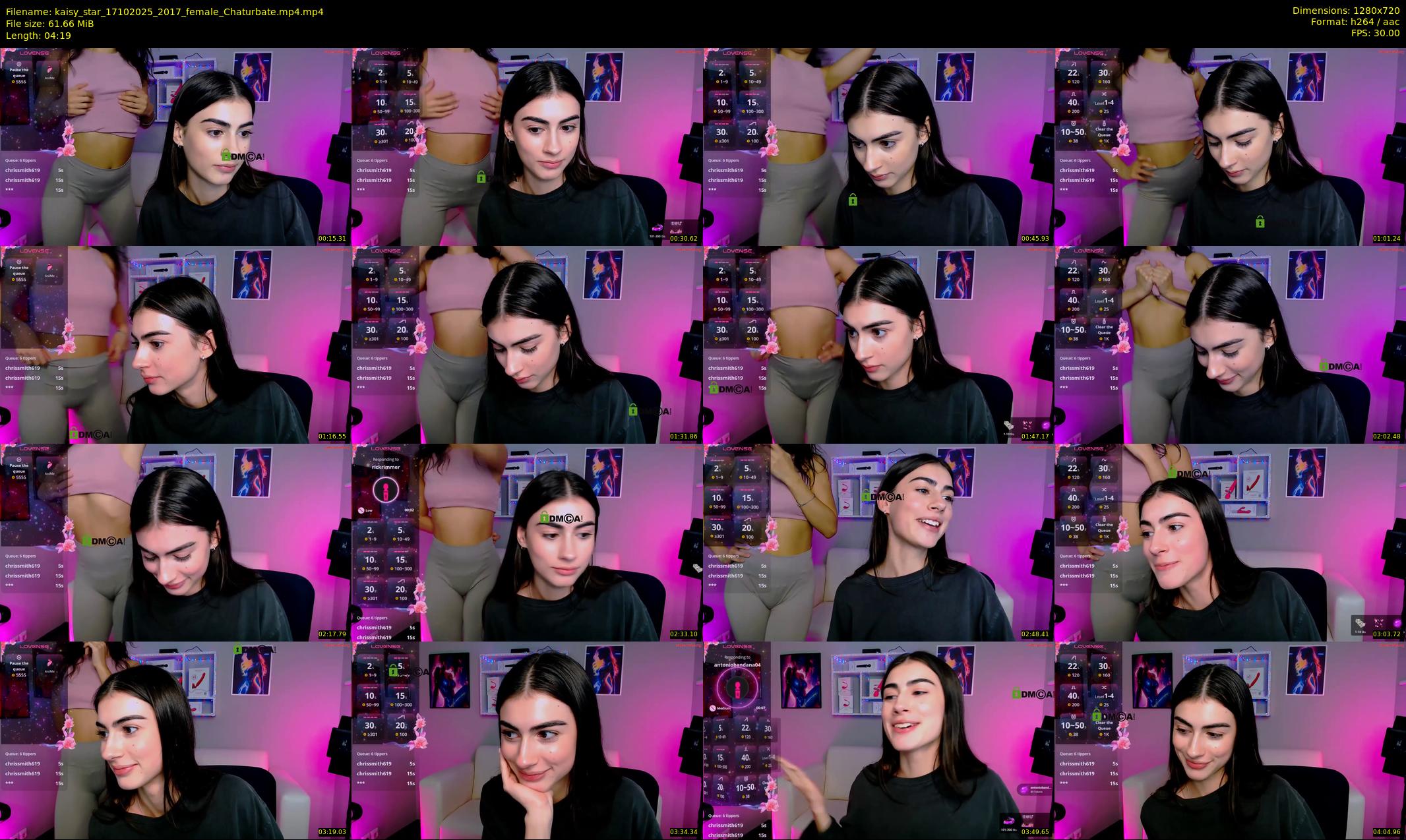 kaisy_star — 5 minute Chaturbate female cam show recording, 720p, Oct 17, 2025