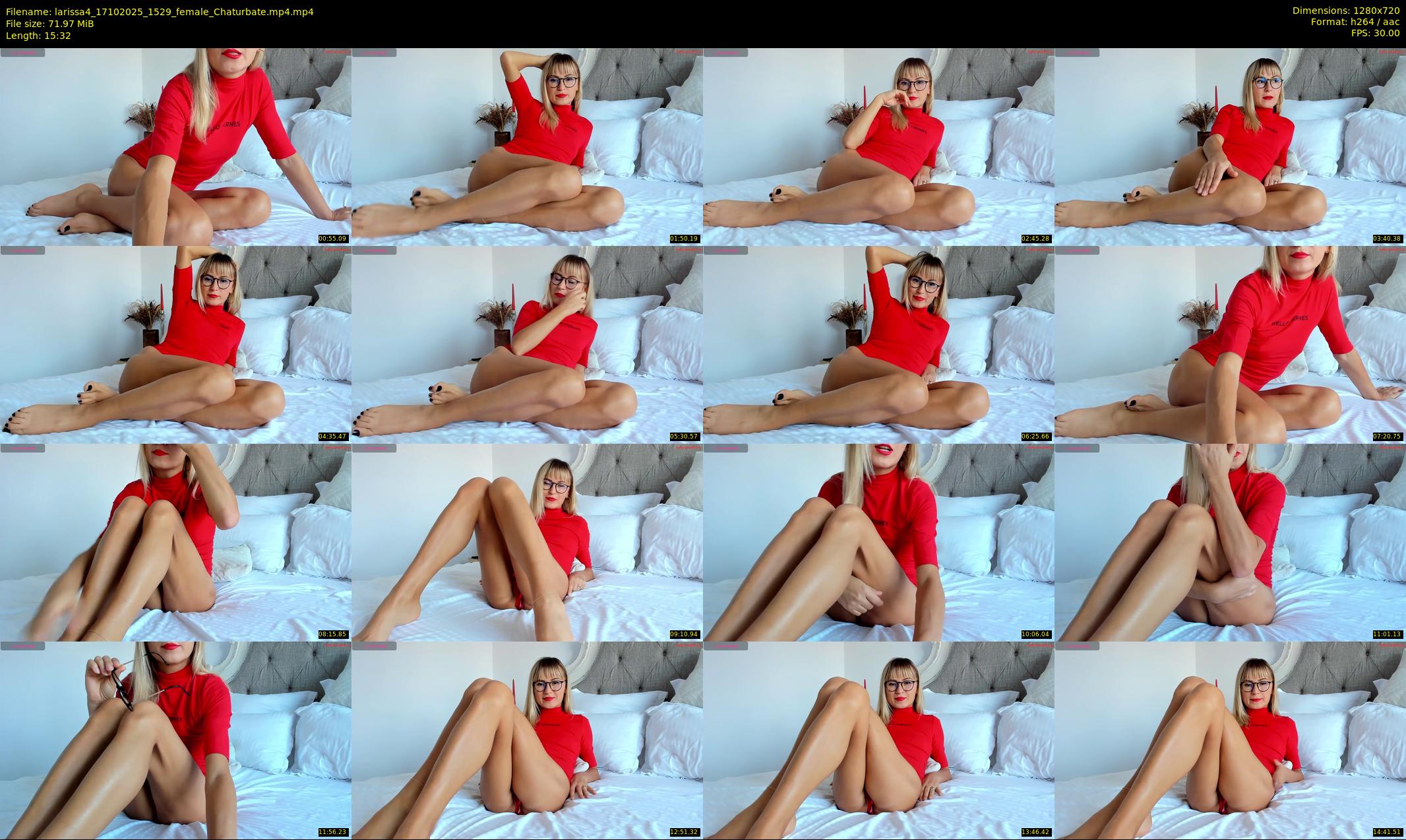 larissa4 — 16 minute Chaturbate female cam show recording, 720p, Oct 17, 2025