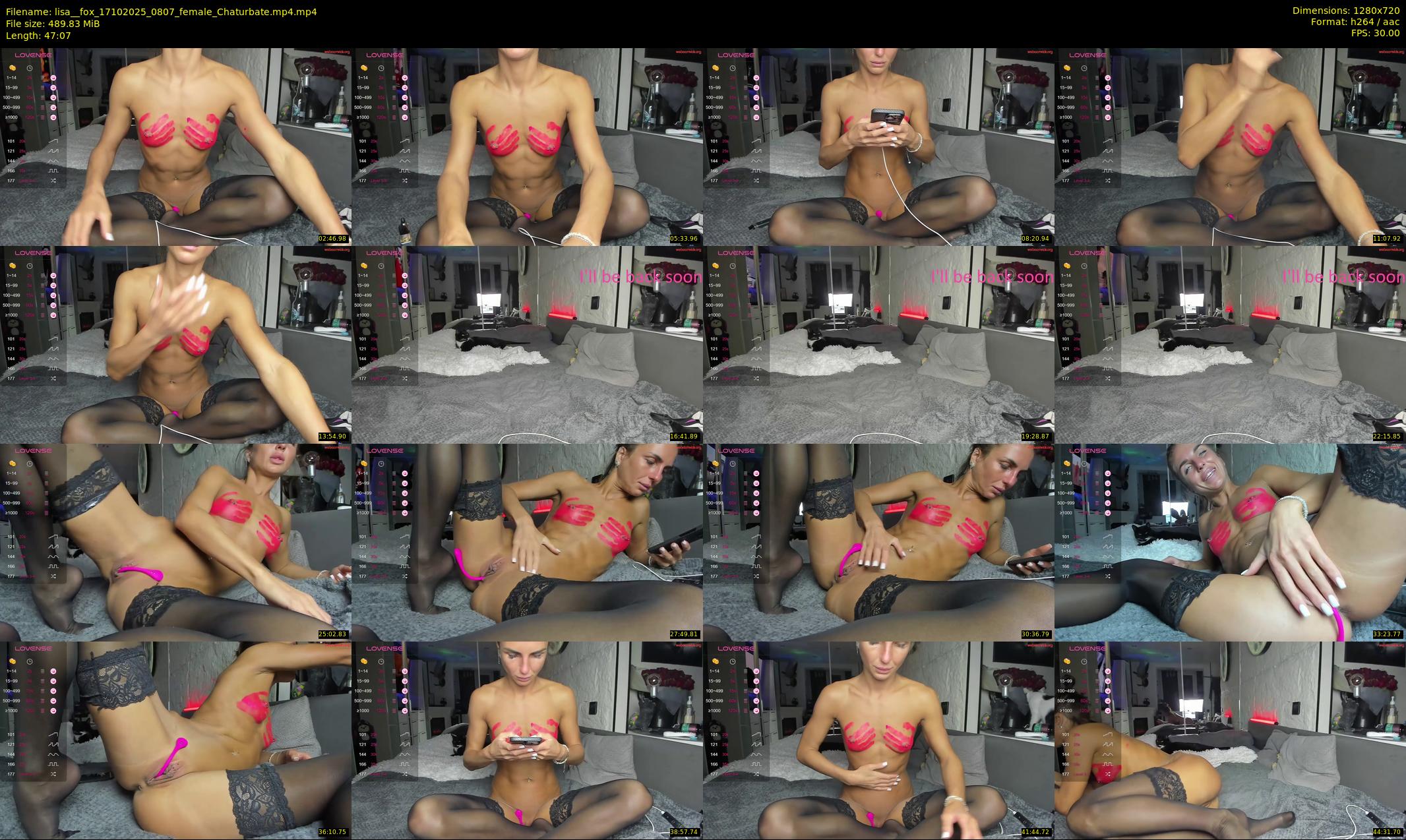 lisa__fox — 48 minute Chaturbate female cam show recording, 720p, Oct 17, 2025