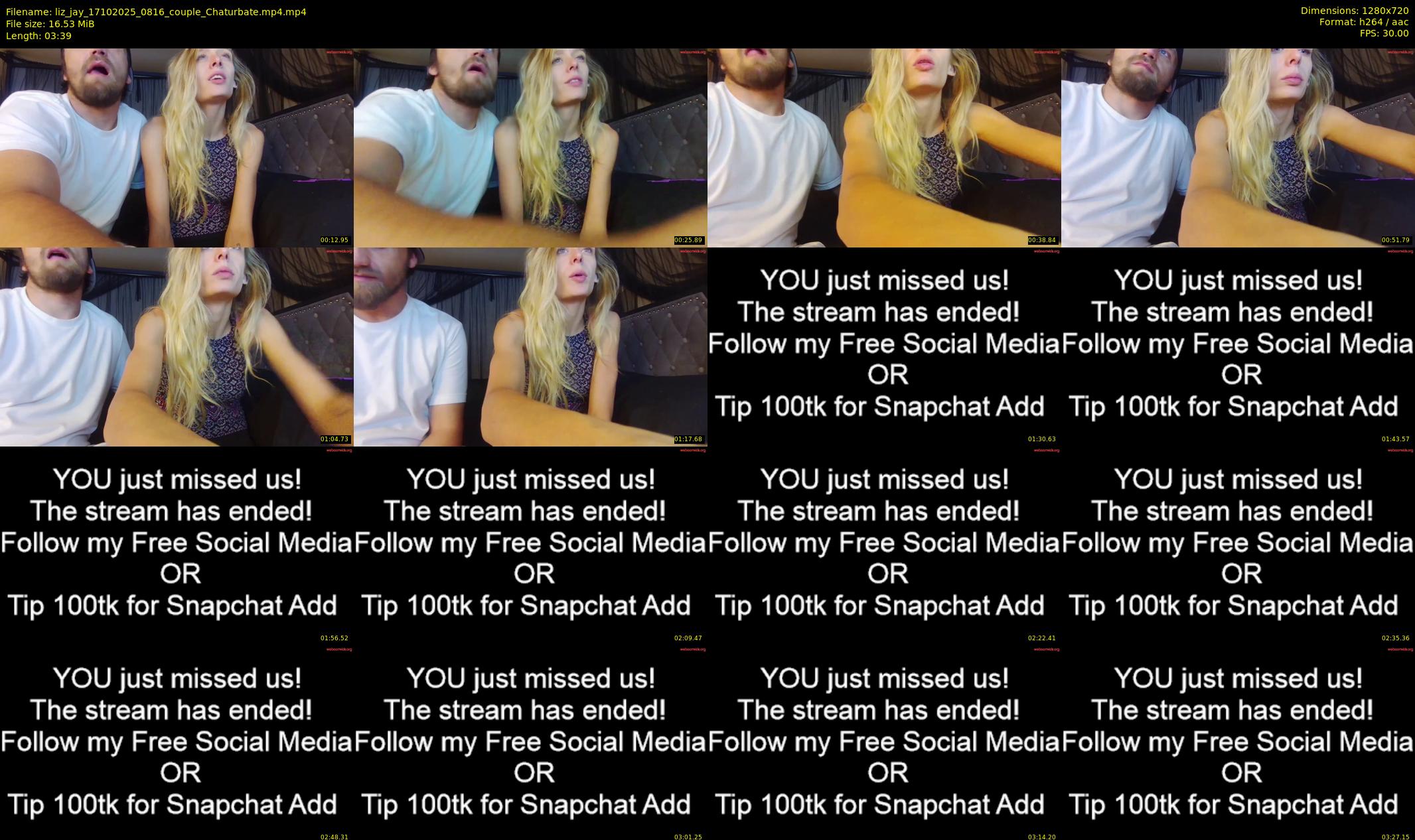 liz_jay — 4 minute Chaturbate couple cam show recording, 720p, Oct 17, 2025