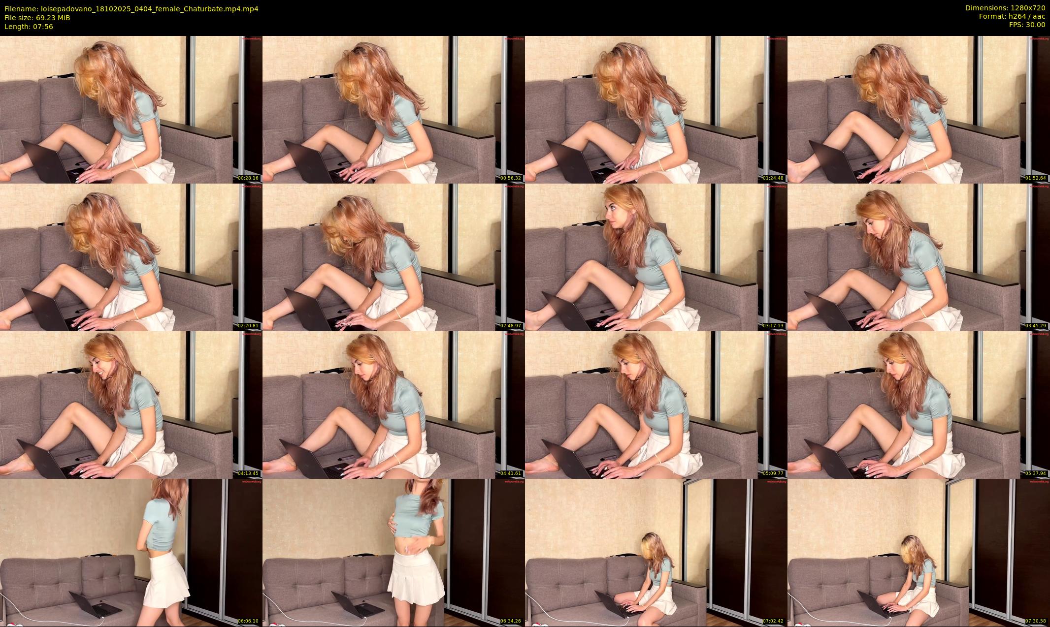loisepadovano — 8 minute Chaturbate female cam show recording, 720p, Oct 18, 2025