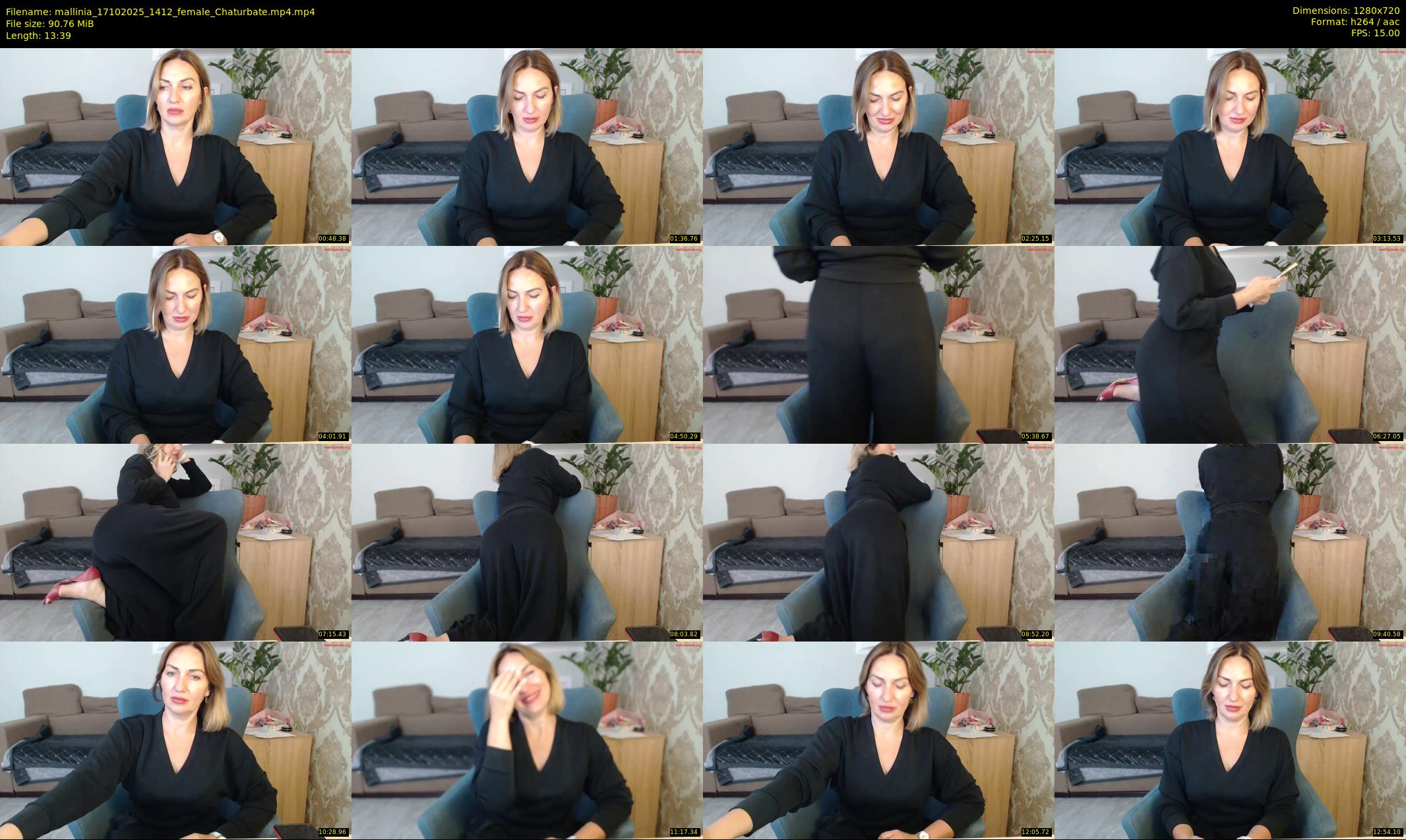 mallinia — 14 minute Chaturbate female cam show recording, 720p, Oct 17, 2025