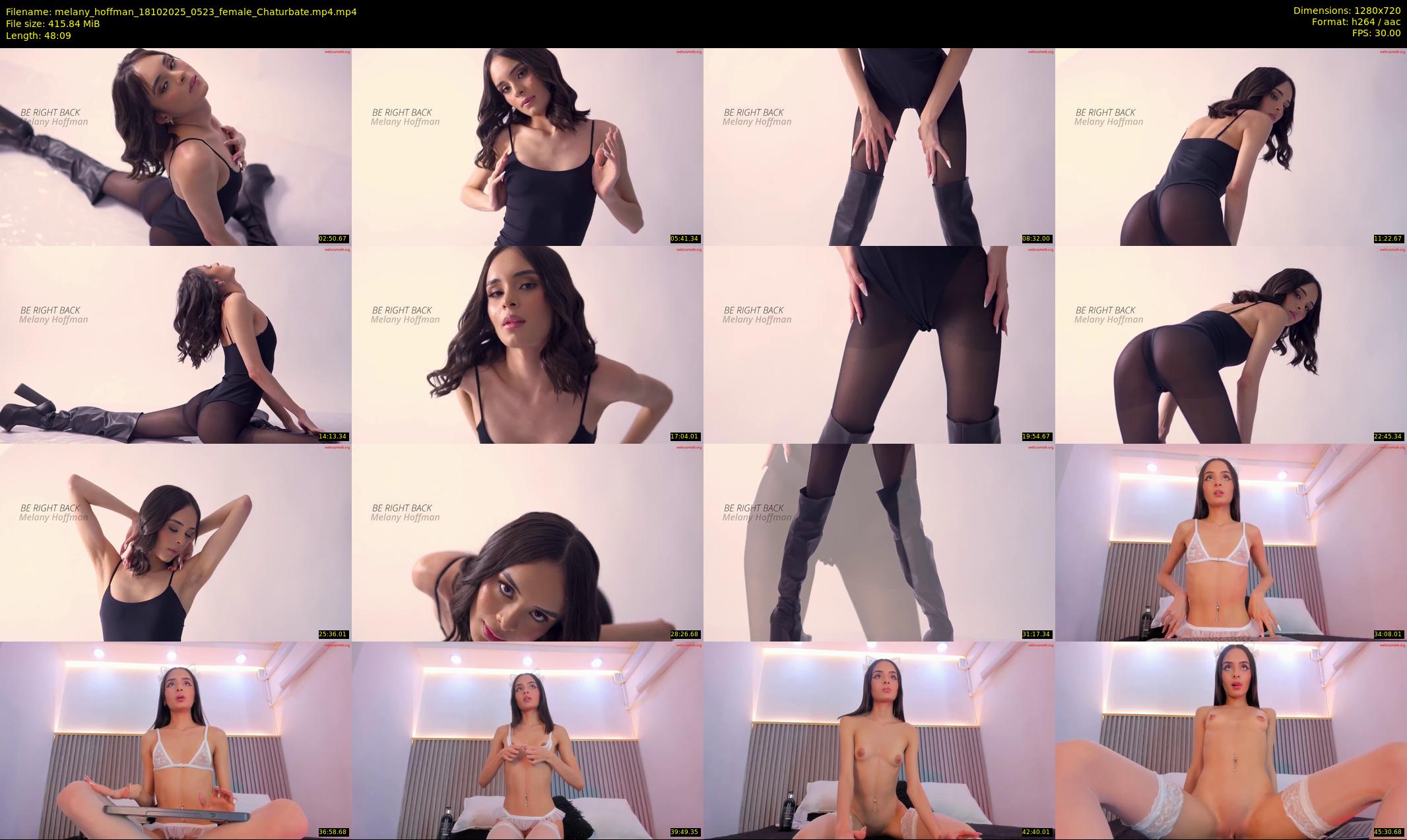 melany_hoffman — 49 minute Chaturbate female cam show recording, 720p, Oct 18, 2025