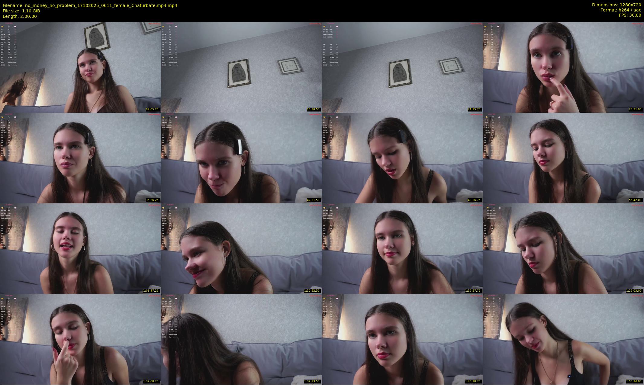 no_money_no_problem — 120 minute Chaturbate female cam show recording, 720p, Oct 17, 2025
