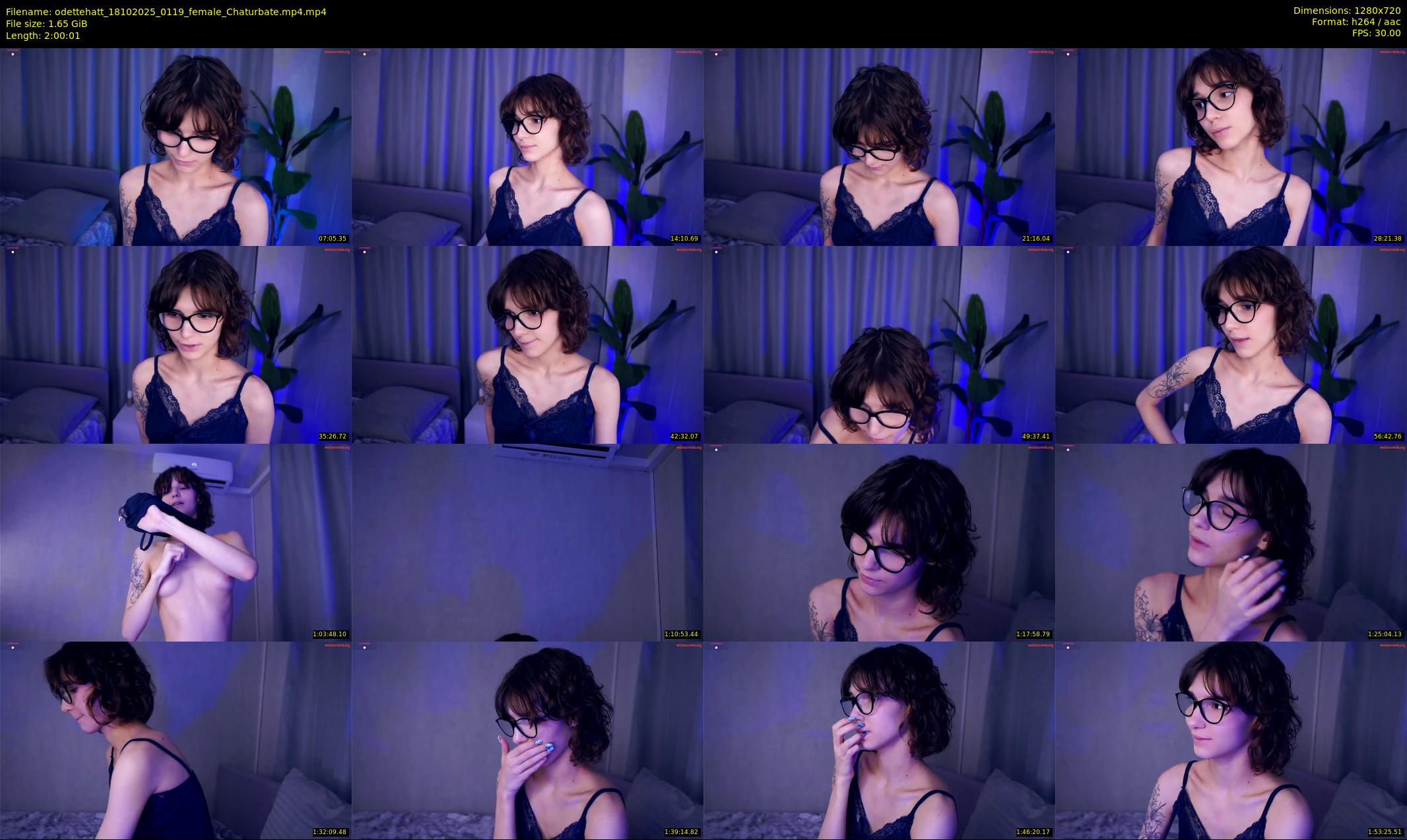 odettehatt — 121 minute Chaturbate female cam show recording, 720p, Oct 18, 2025