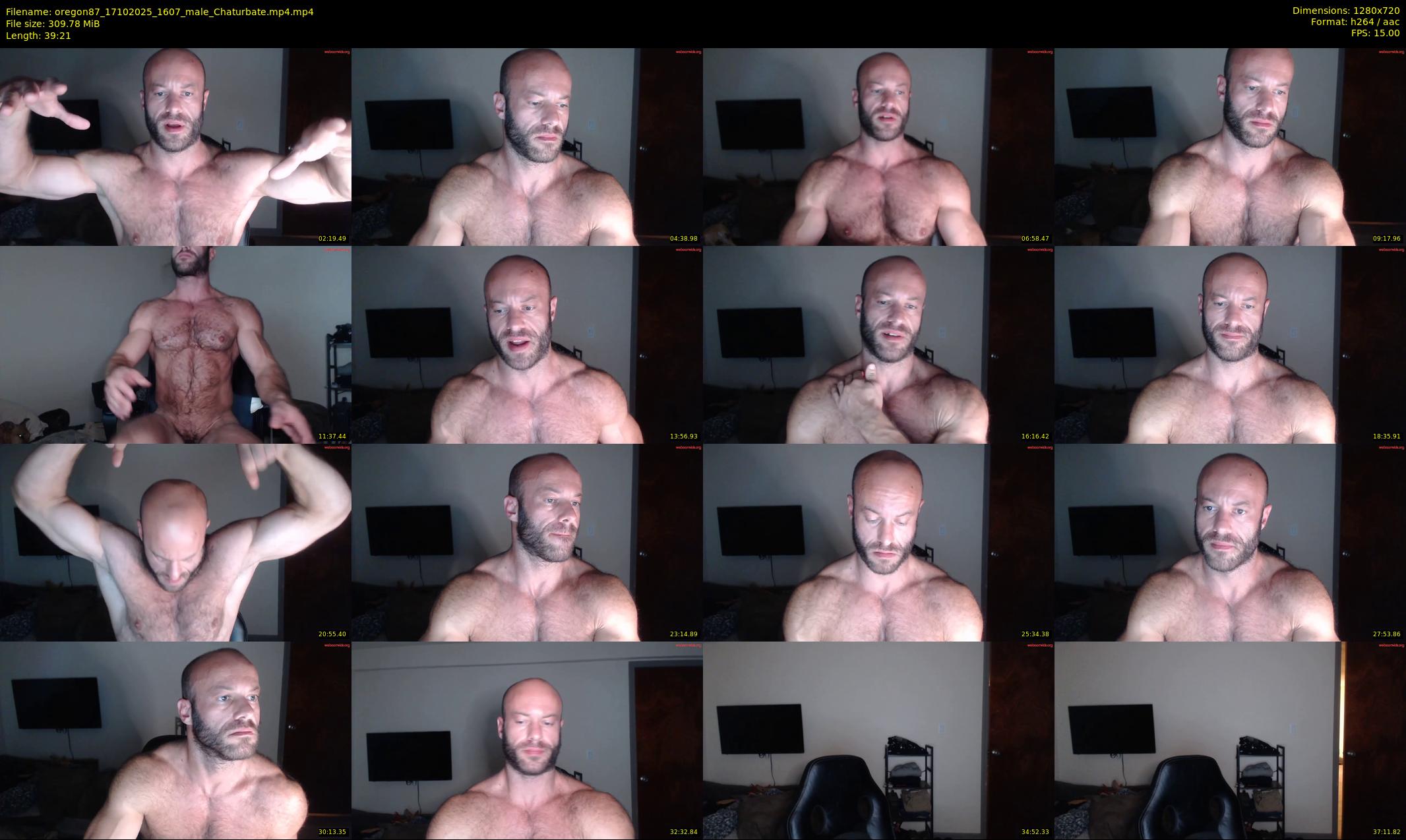 oregon87 — 40 minute Chaturbate male cam show recording, 720p, Oct 17, 2025