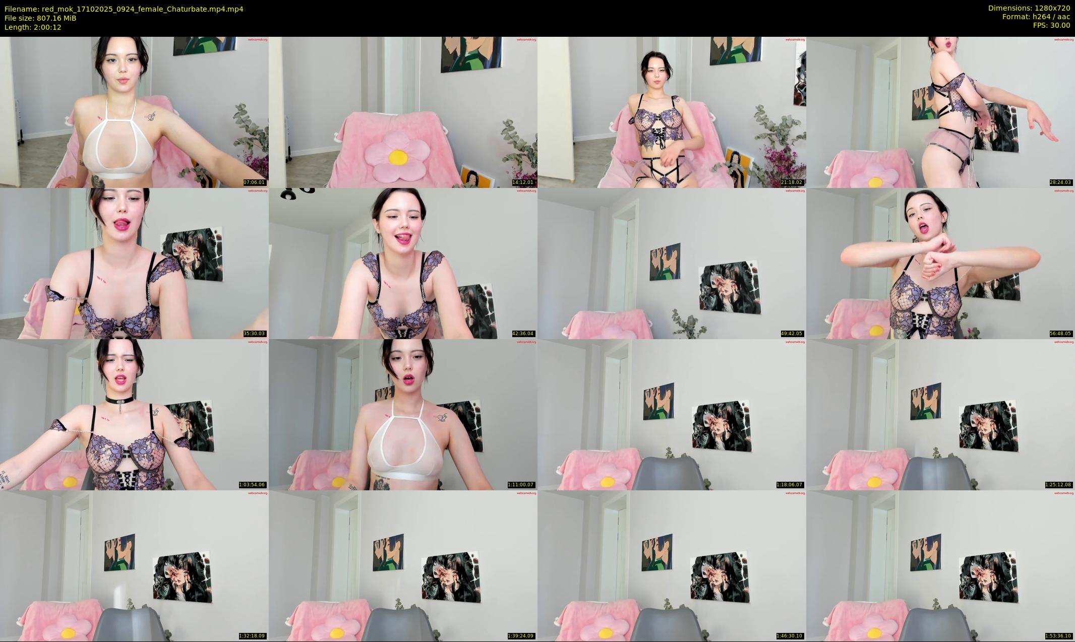 red_mok — 121 minute Chaturbate female cam show recording, 720p, Oct 17, 2025